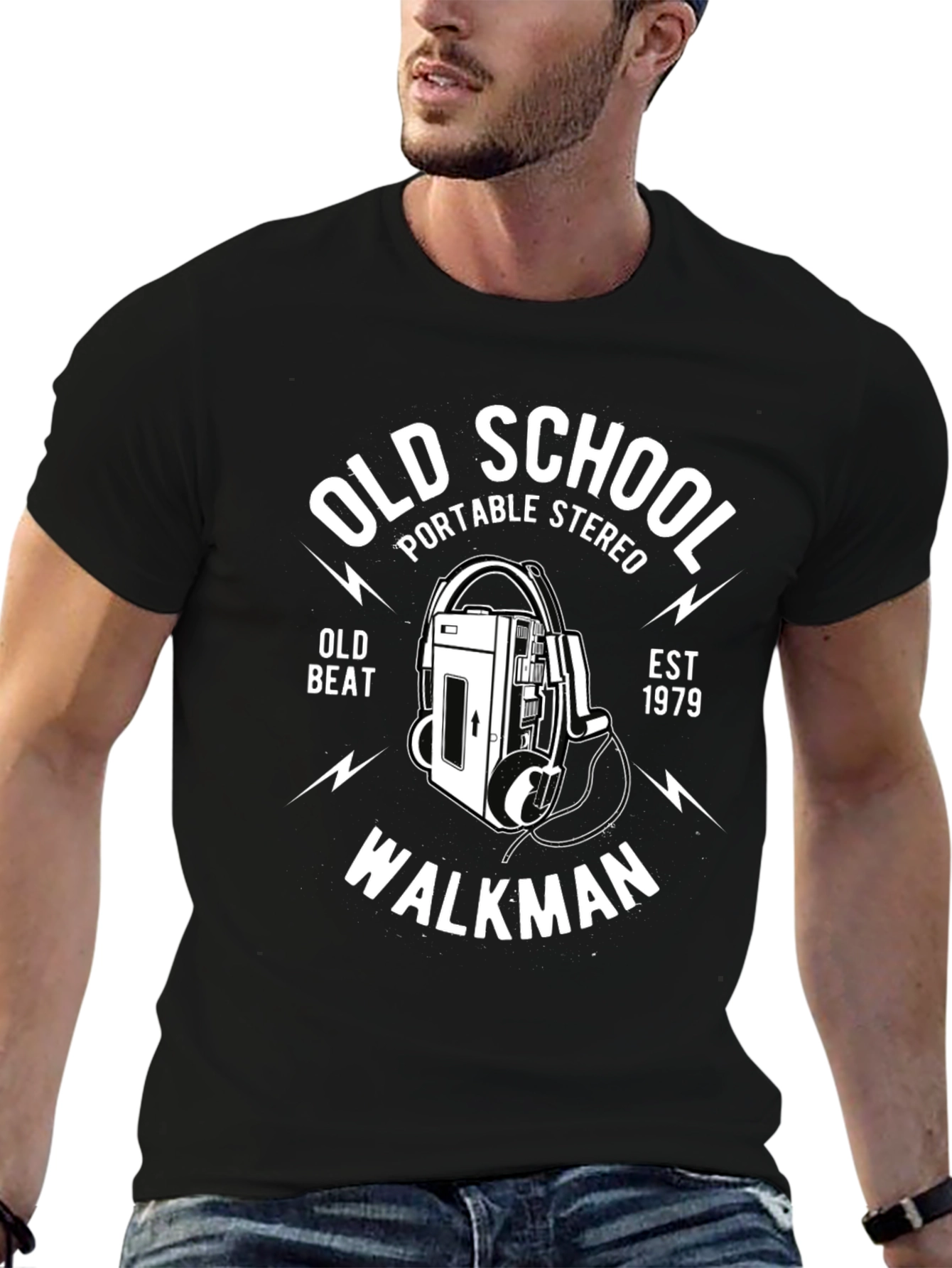 Retro Old School Walkman Graphic Tee