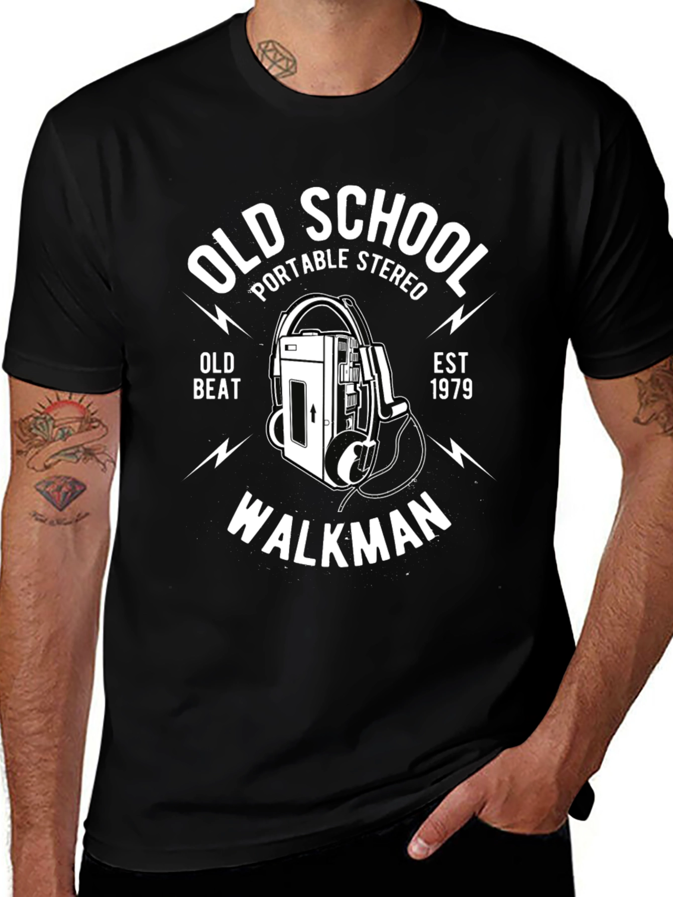 Retro Old School Walkman Graphic Tee