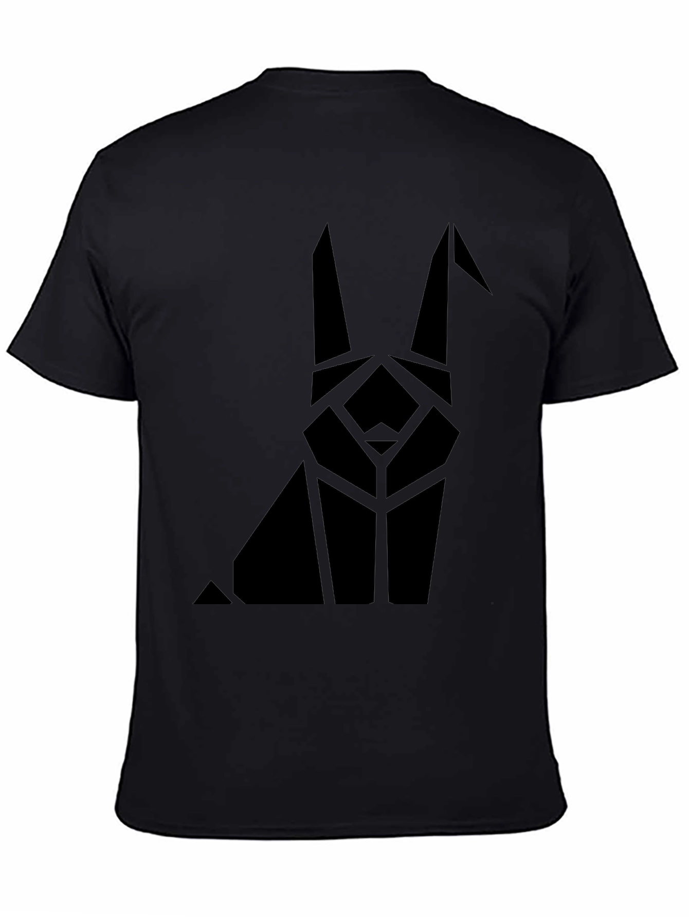 Geometric Rabbit Graphic Tee - Modern Style