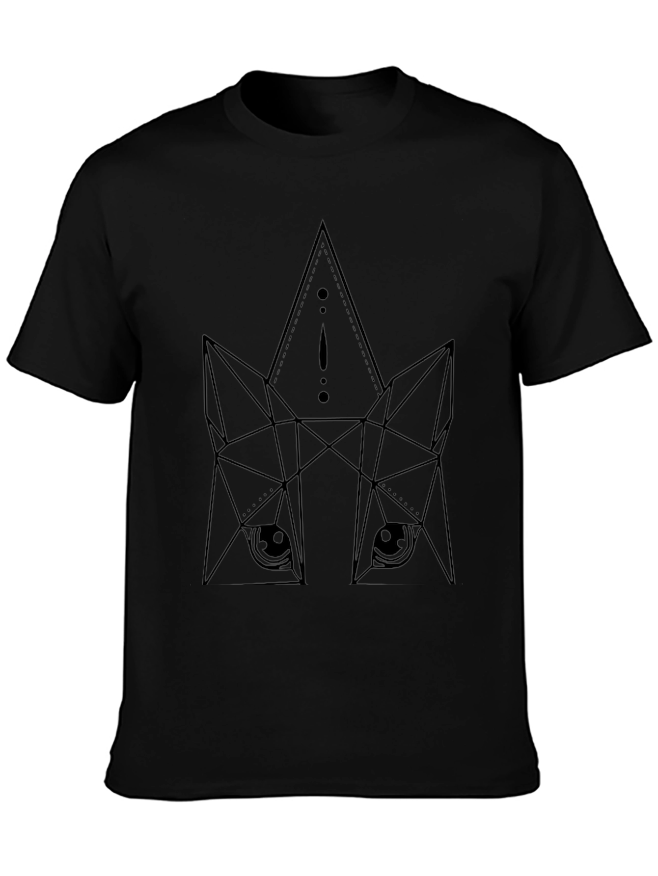 Geometric Fox Graphic Tee - Modern Animal Art Shirt