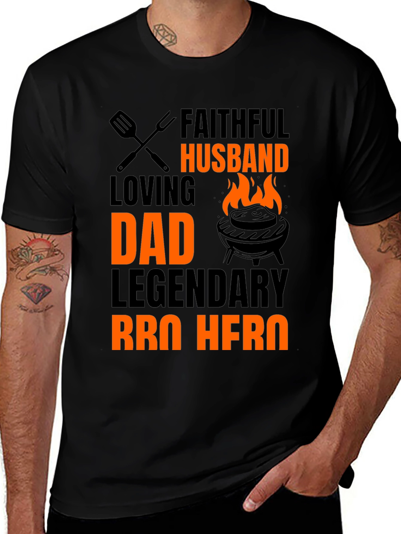 Faithful Husband BBQ Hero T-Shirt