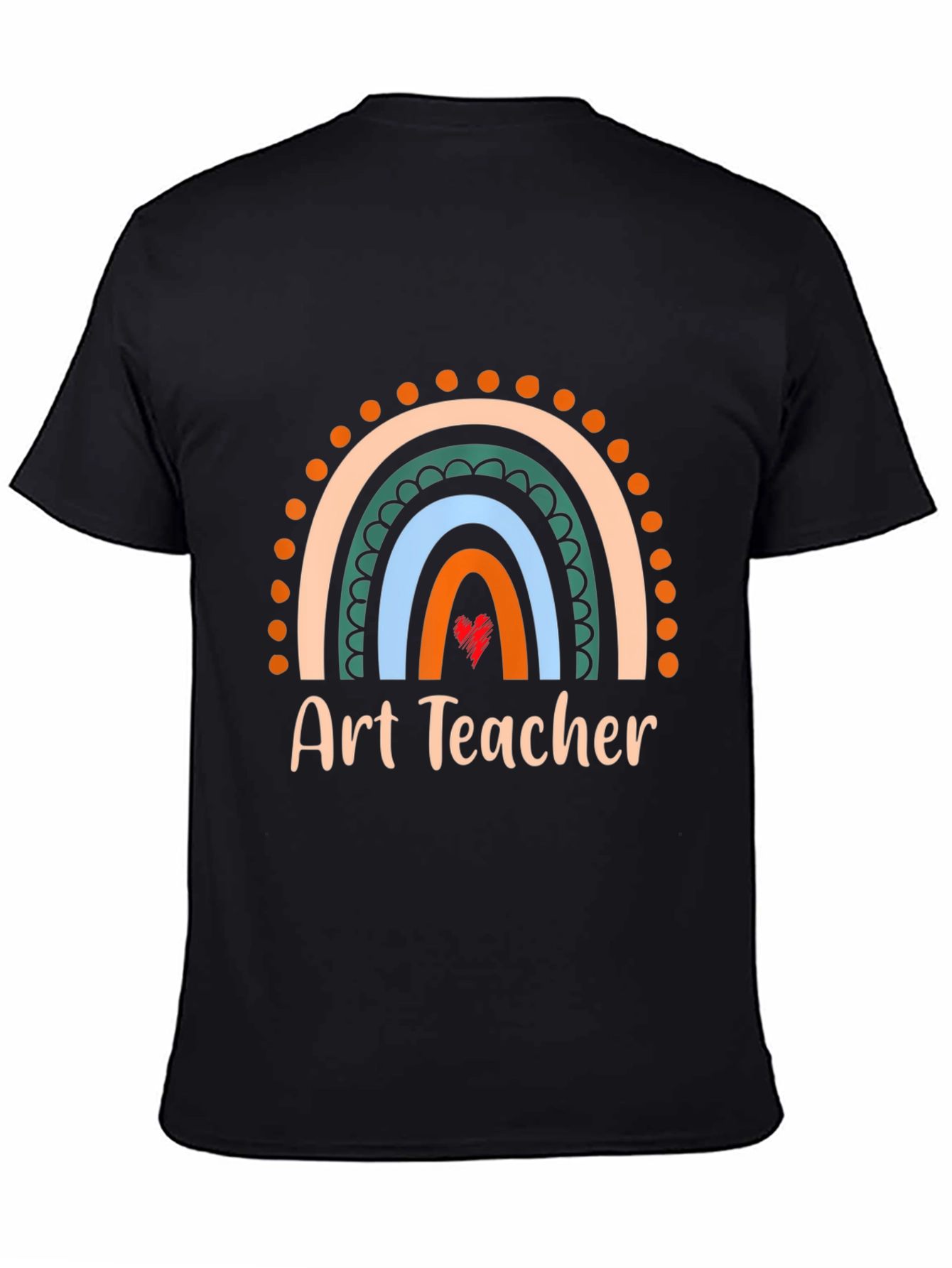 Art Teacher Rainbow Graphic Tee