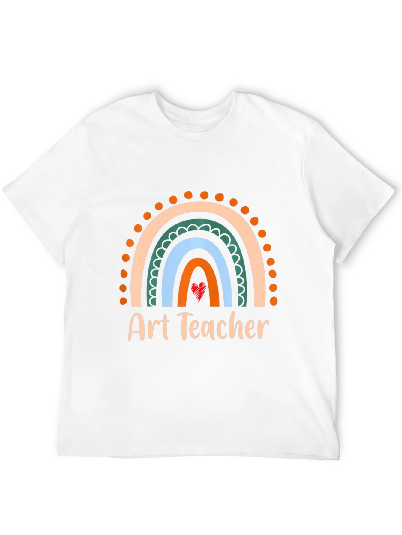 Art Teacher Rainbow Graphic Tee