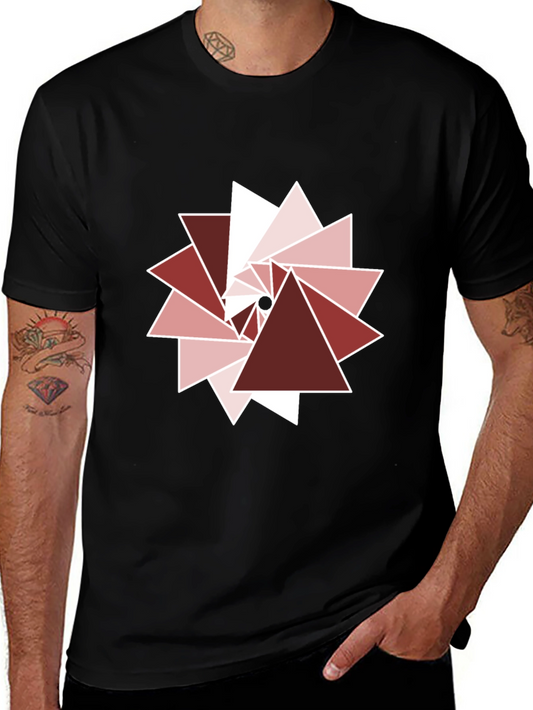 Geometric Triangle Pattern Tee