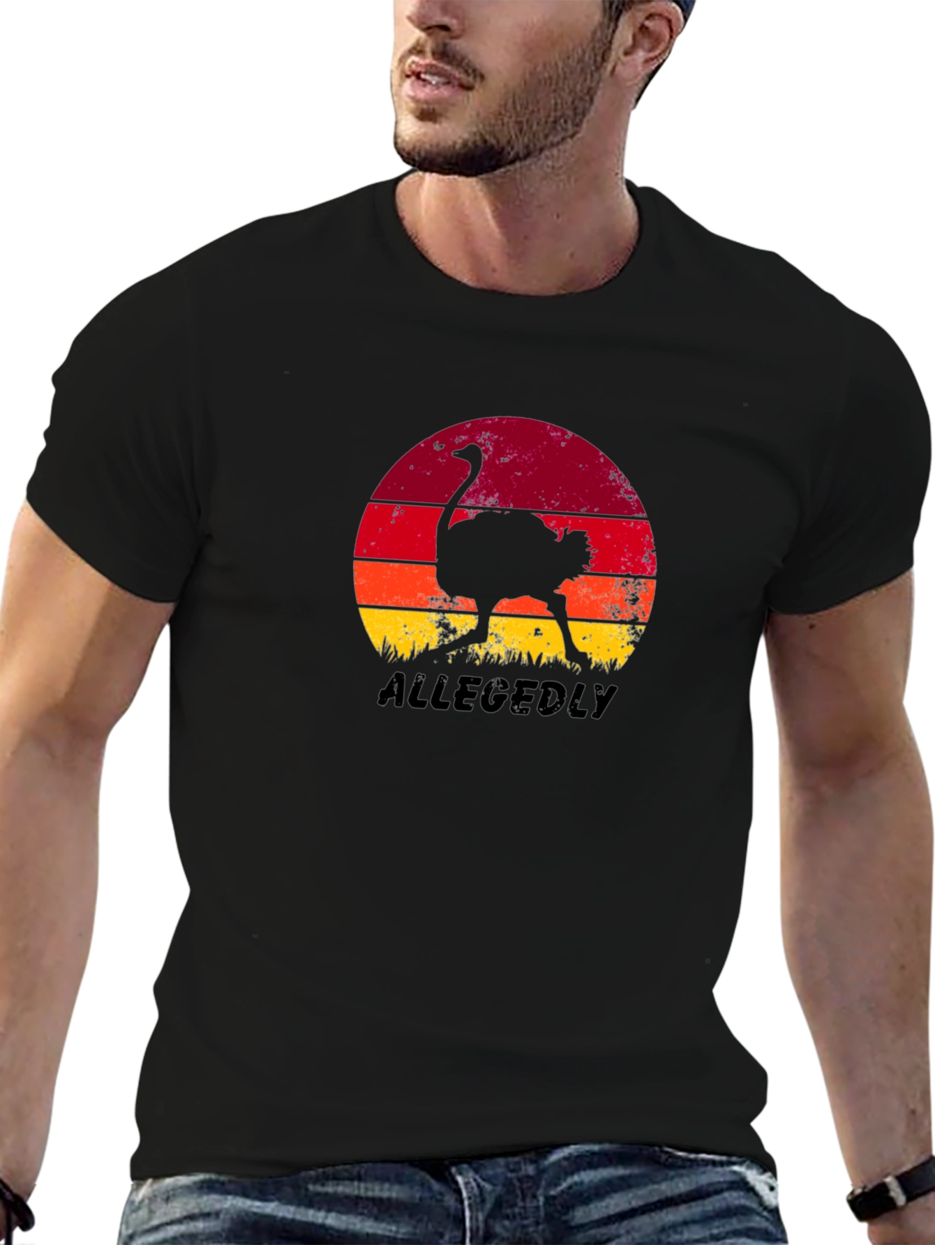 Allegedly Ostrich Graphic T-Shirt