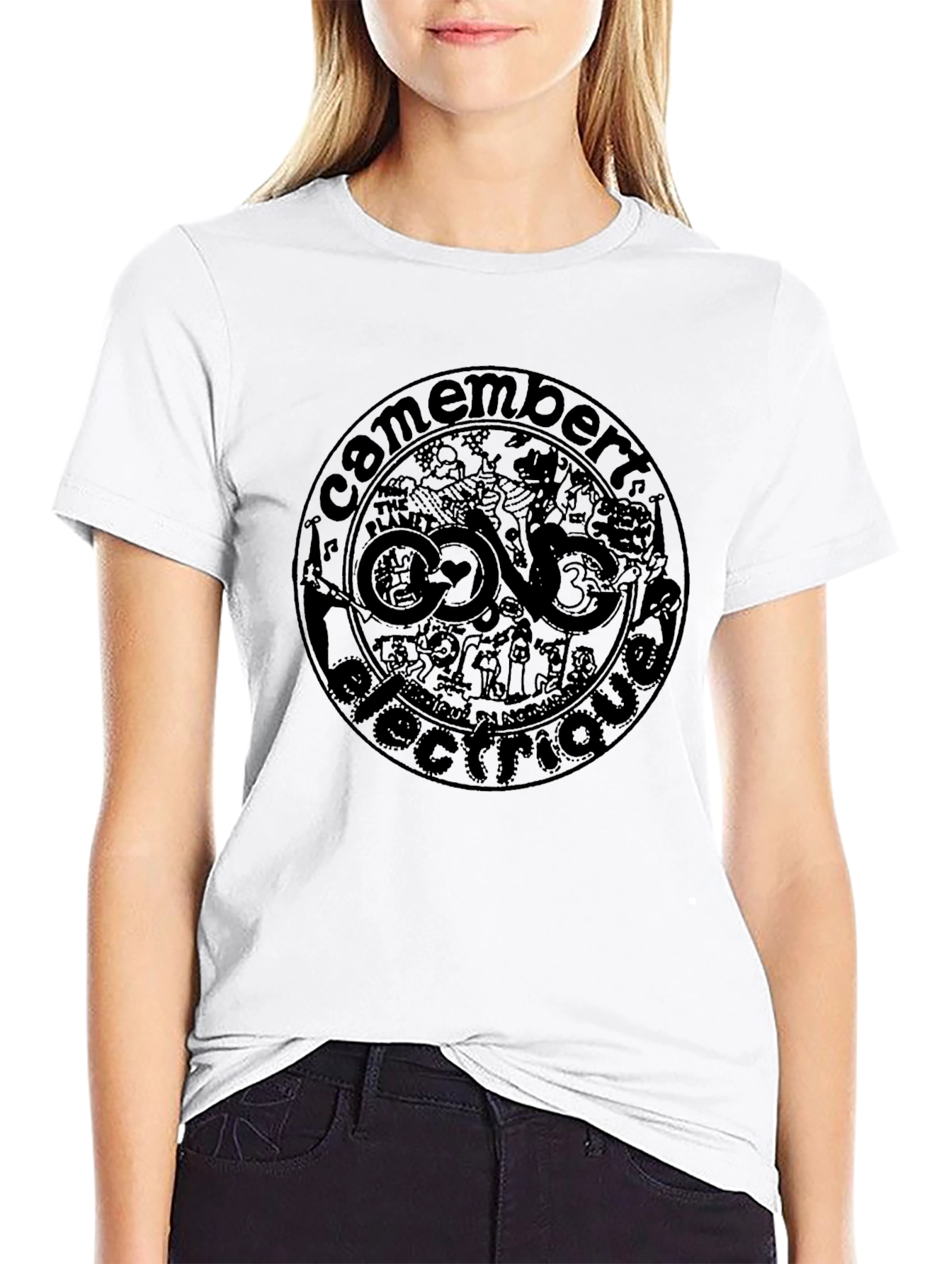 Camembert Electrique Black Graphic Tee