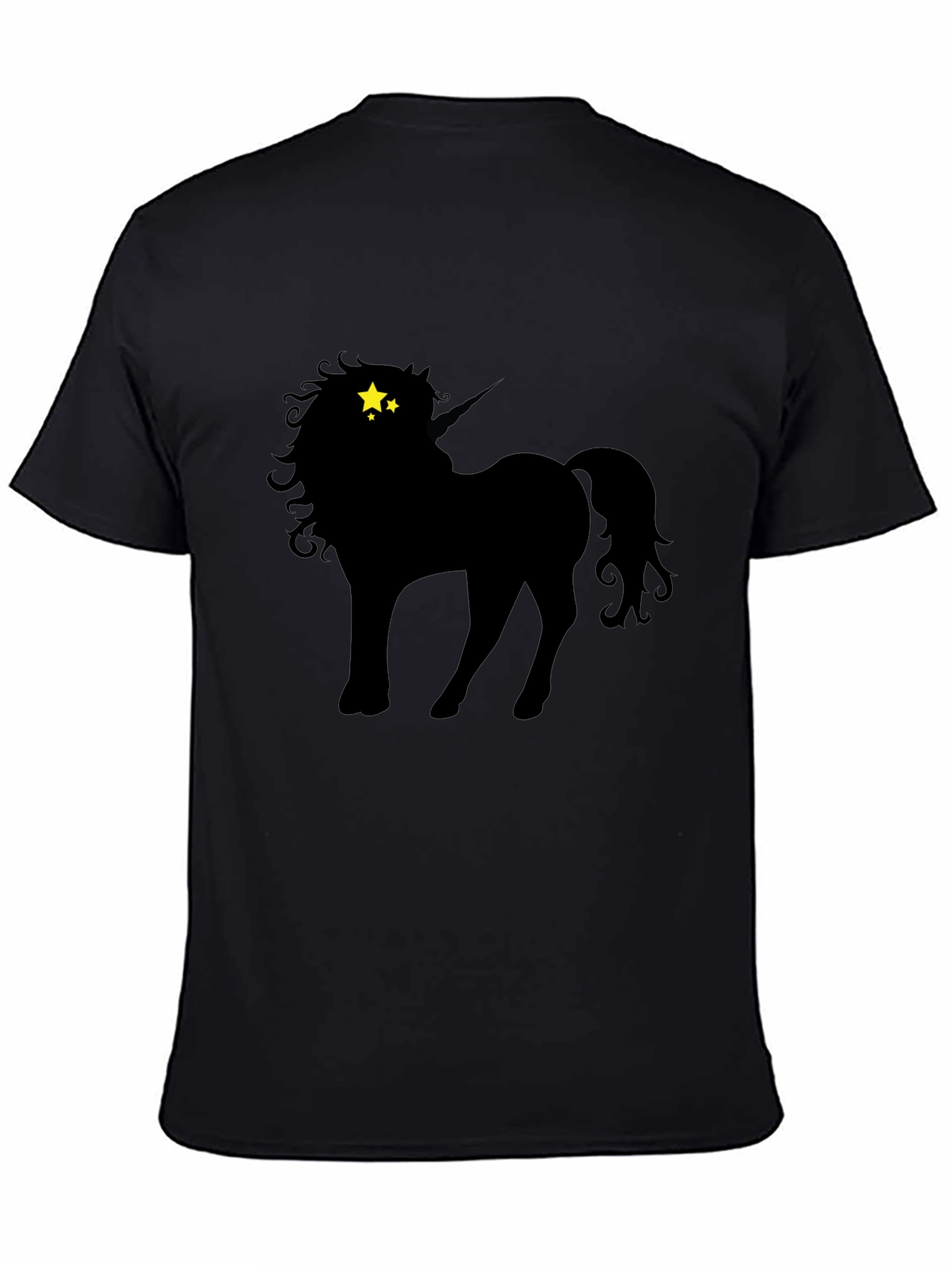 Black Unicorn Starry Eyes Graphic Tee
