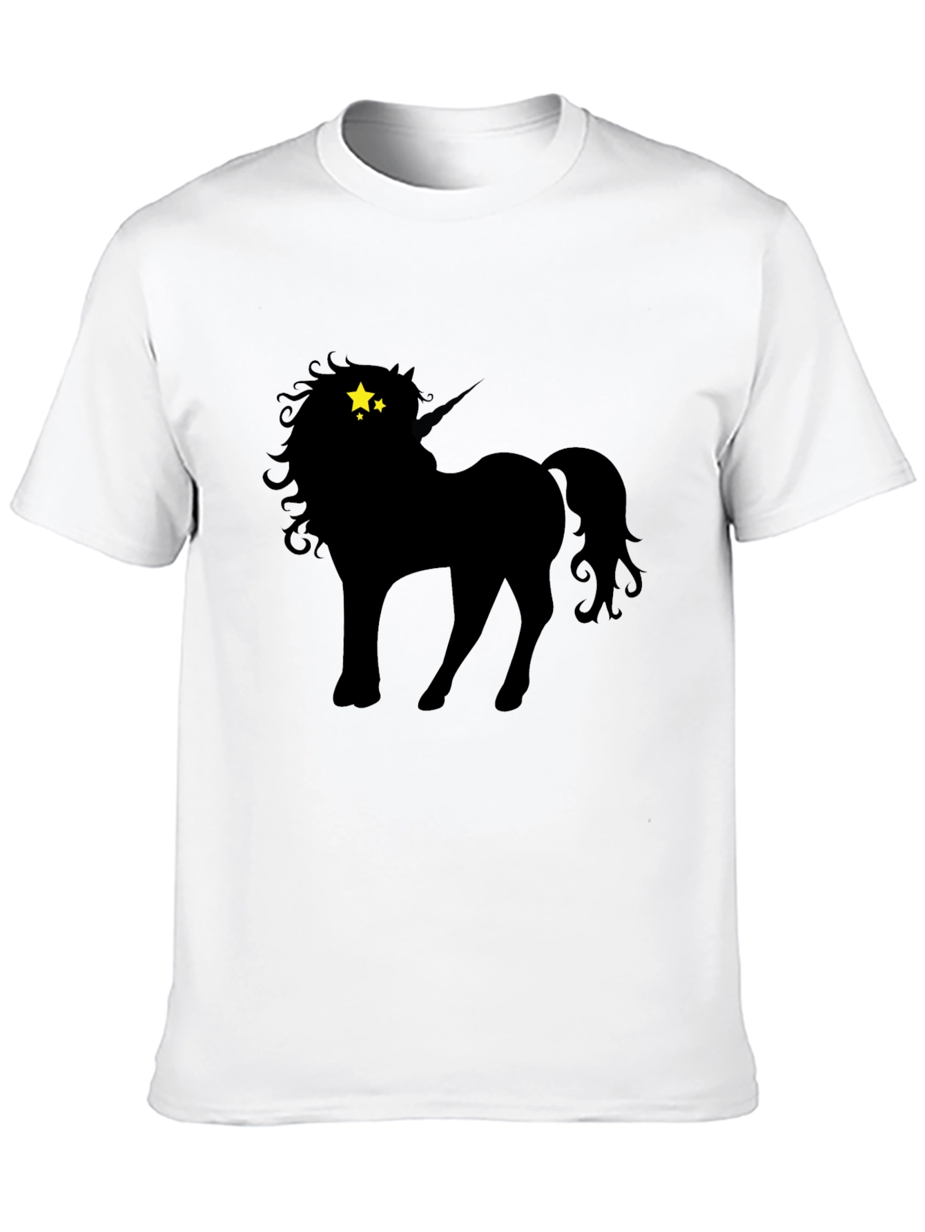 Black Unicorn Starry Eyes Graphic Tee