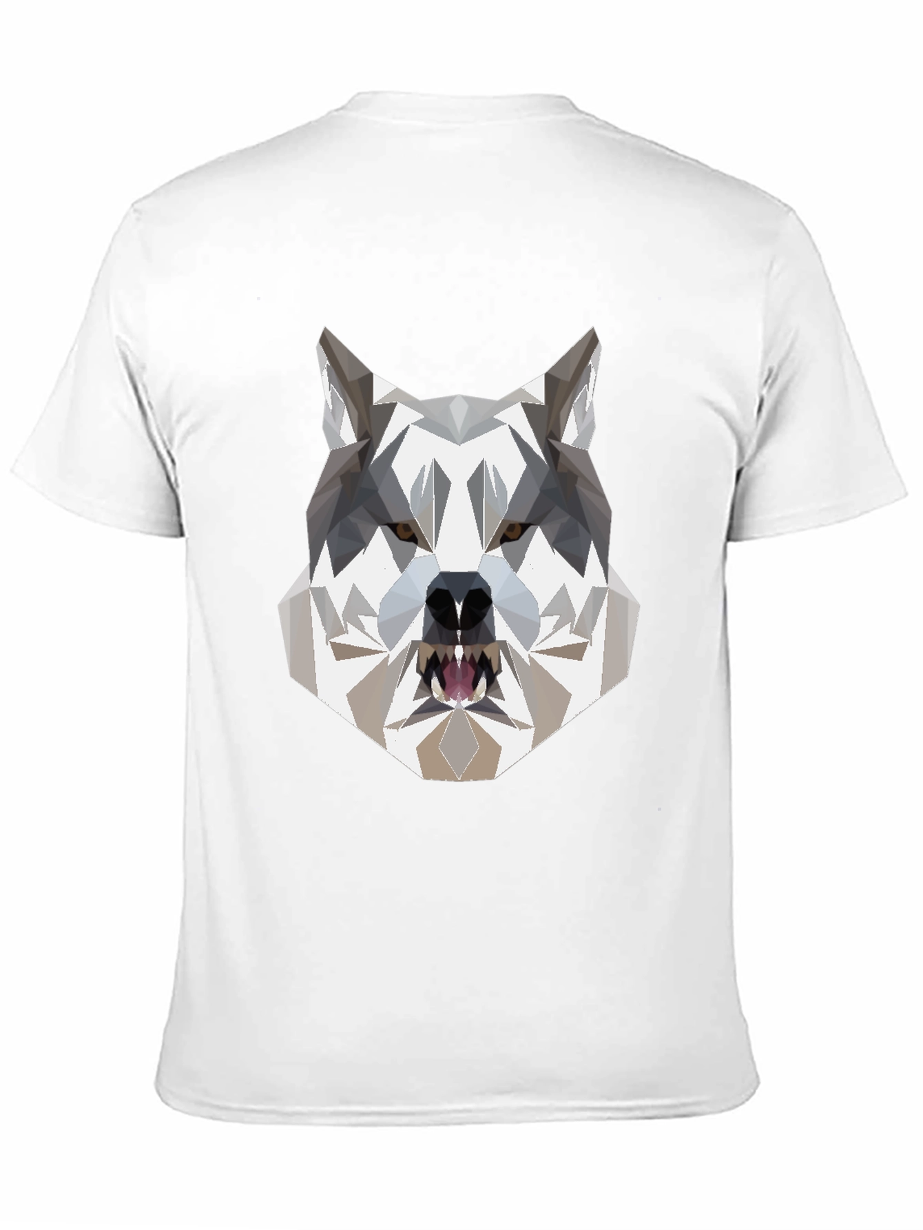 Geometric Wolf T-Shirt - Modern Graphic Tee