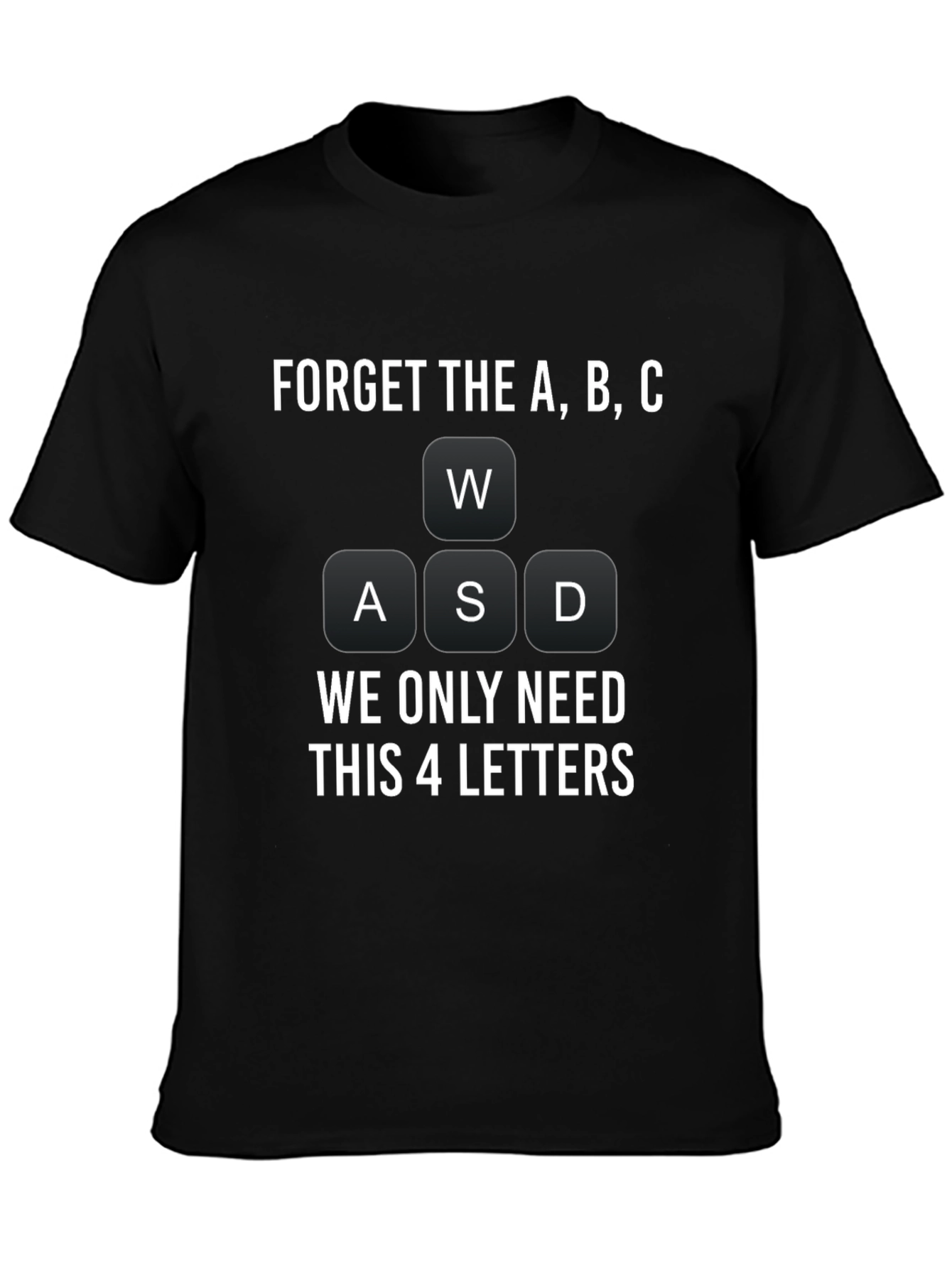 Gamer T-Shirt: WASD Keyboard Design