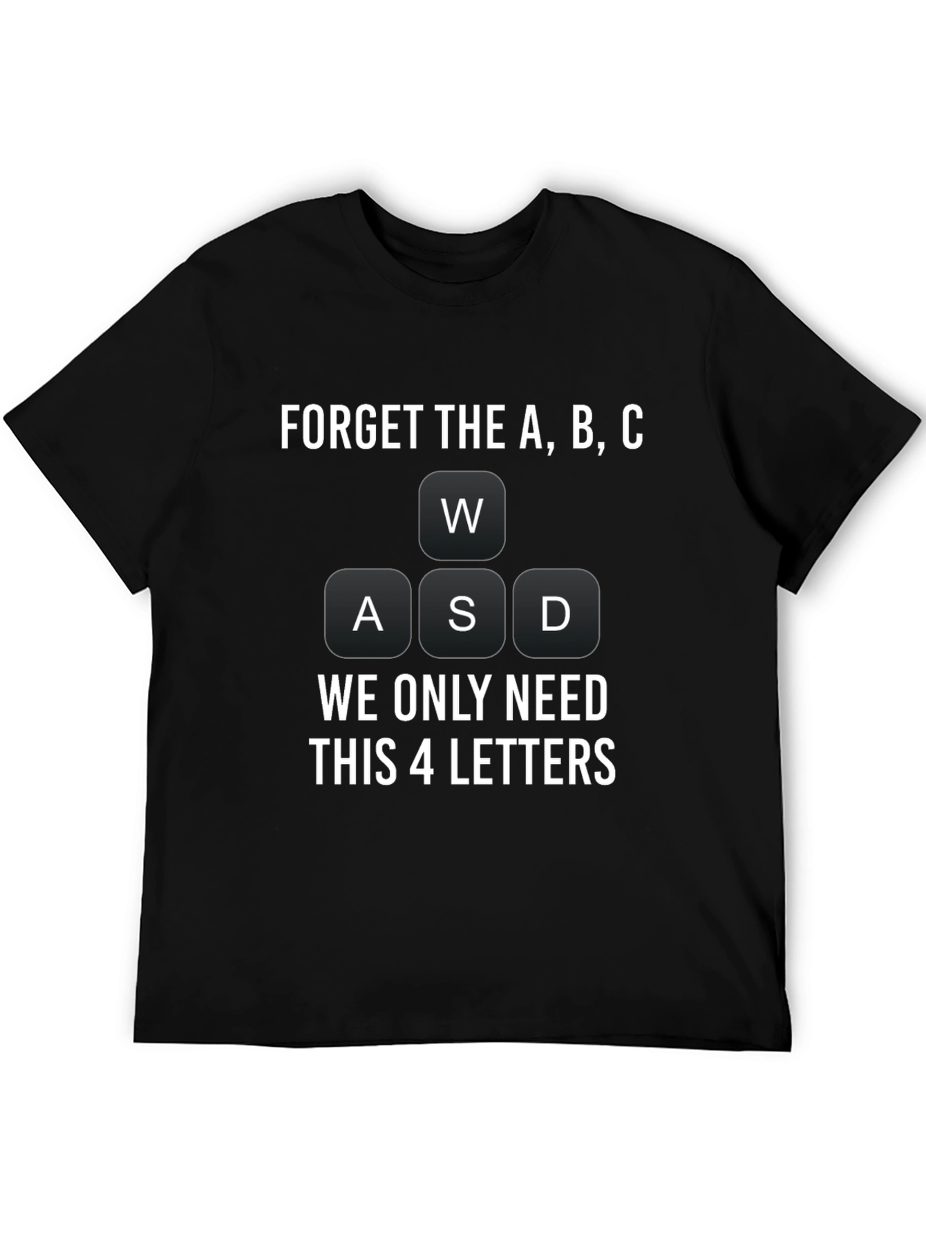 Gamer T-Shirt: WASD Keyboard Design