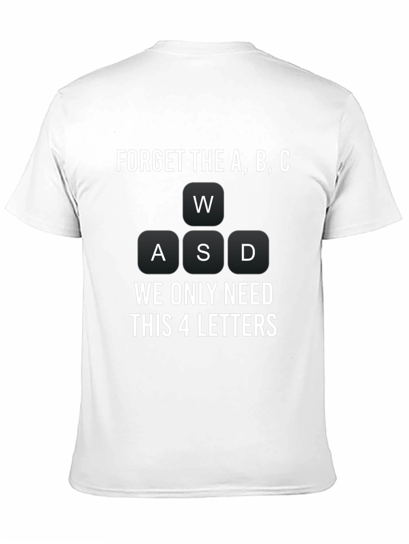 Gamer T-Shirt: WASD Keyboard Design