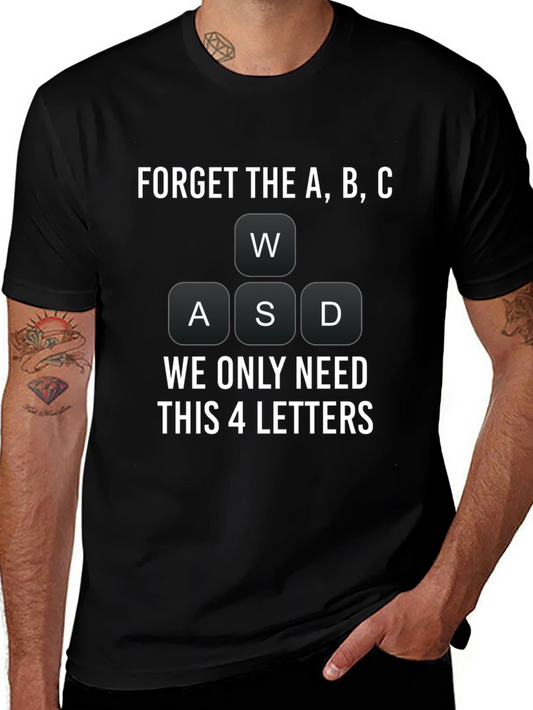 Gamer T-Shirt: WASD Keyboard Design