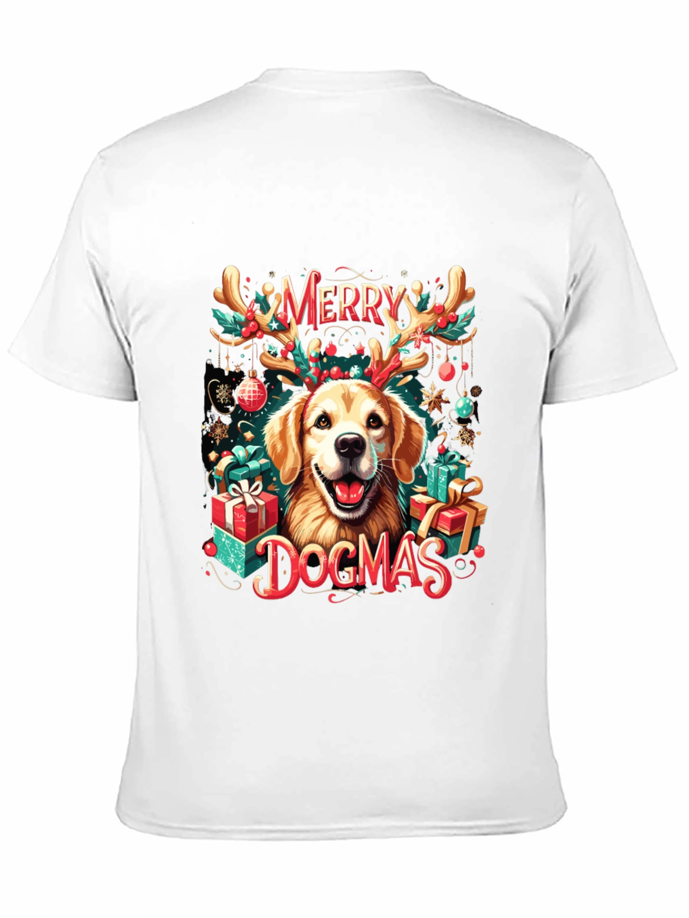 Merry Dogmas T-Shirt – Funny Christmas Dog Lover Gift Tee