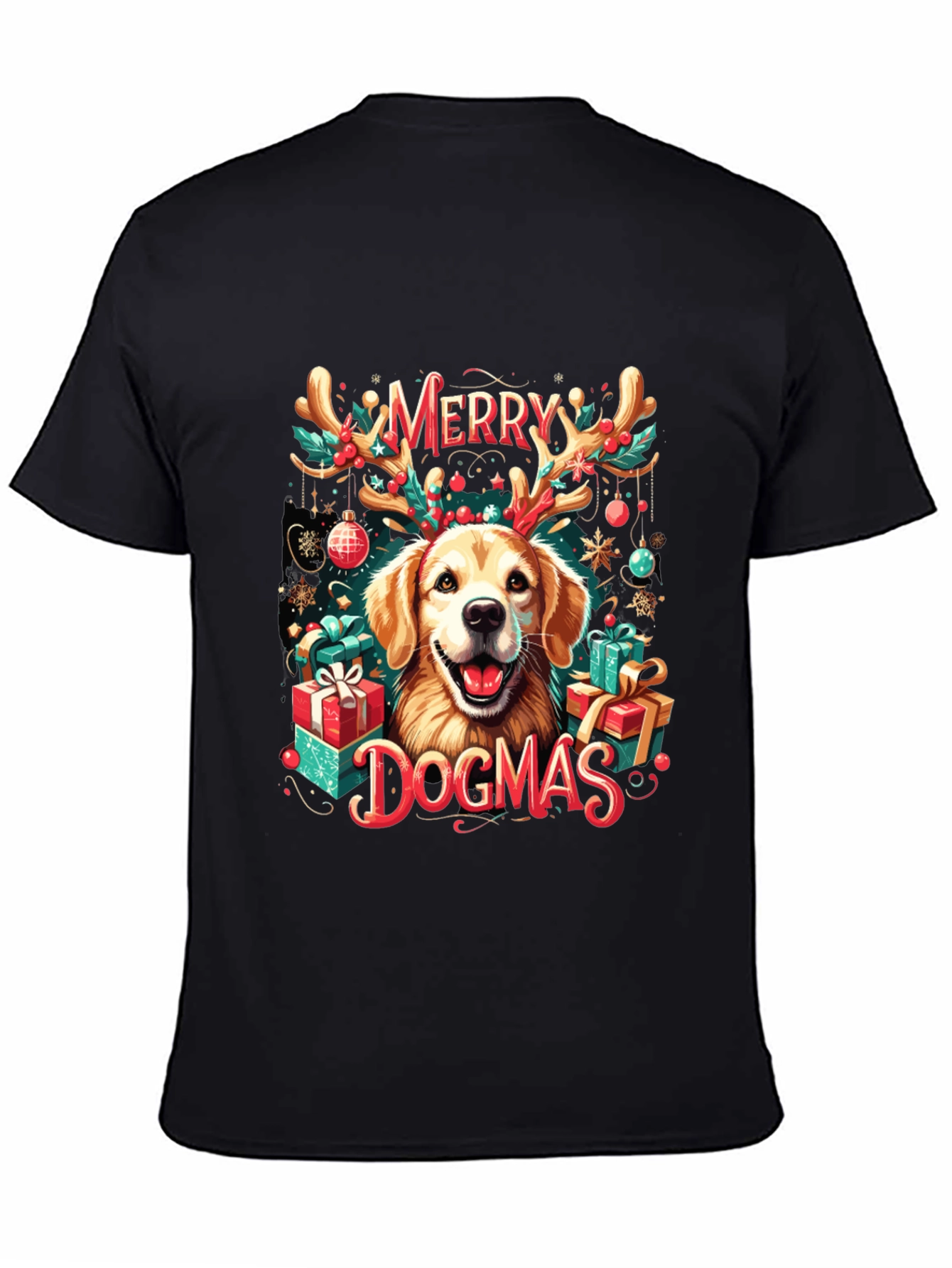 Merry Dogmas T-Shirt – Funny Christmas Dog Lover Gift Tee