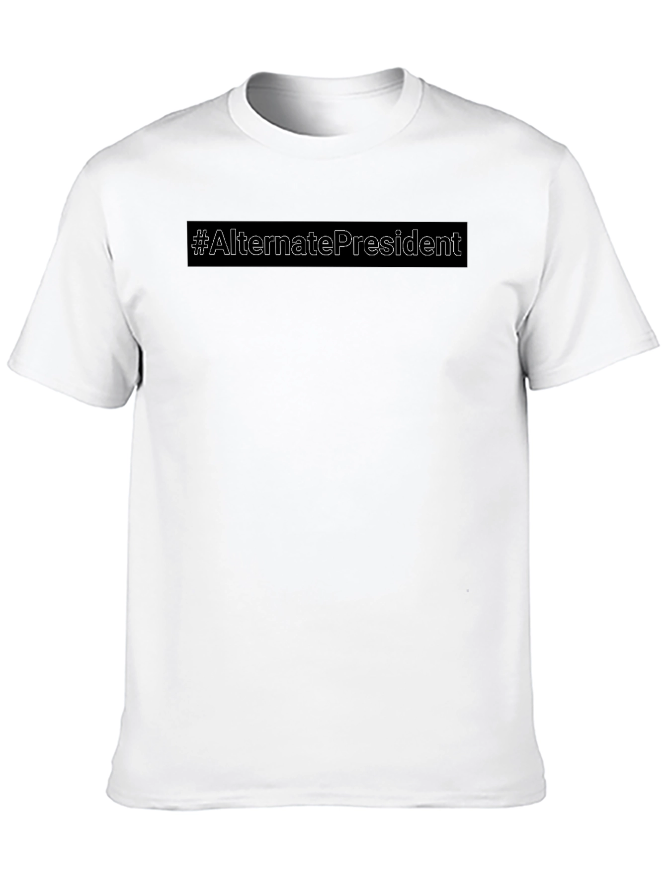 Alternate President Black Cotton Tee