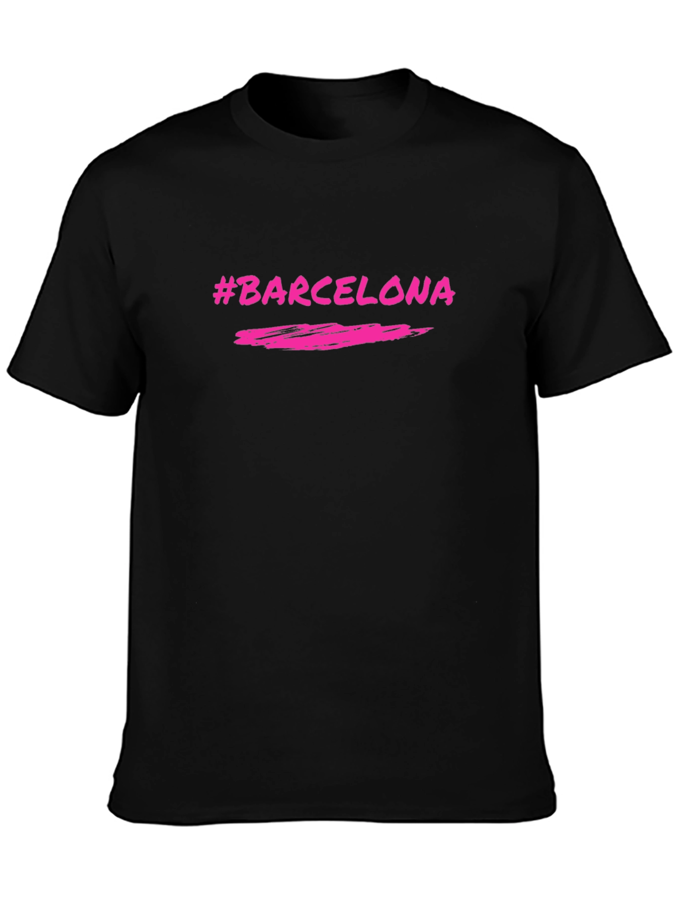 #Barcelona Black Graphic Tee