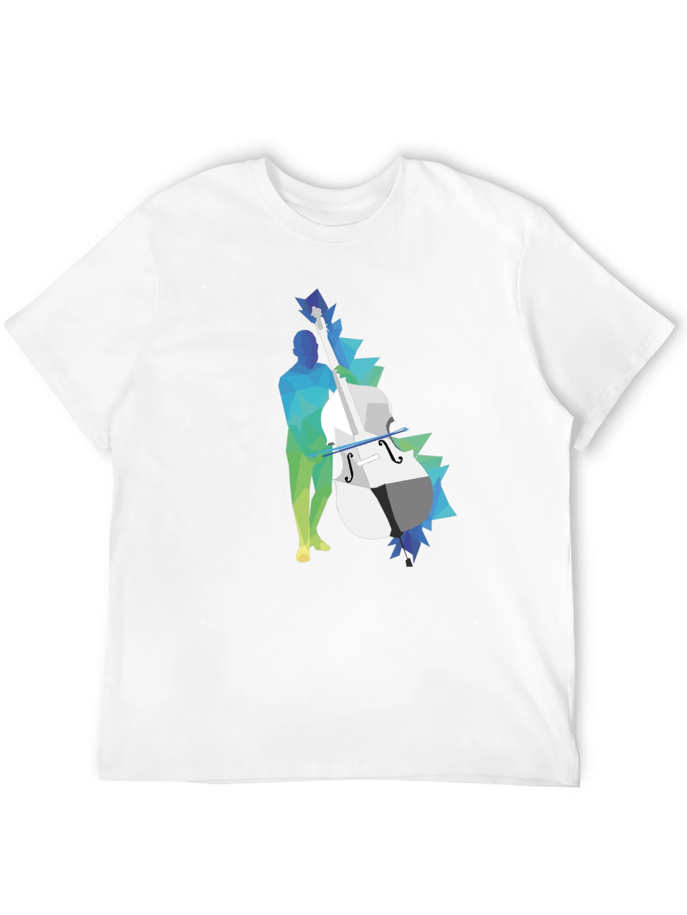 Abstract Bass Player Graphic Tee