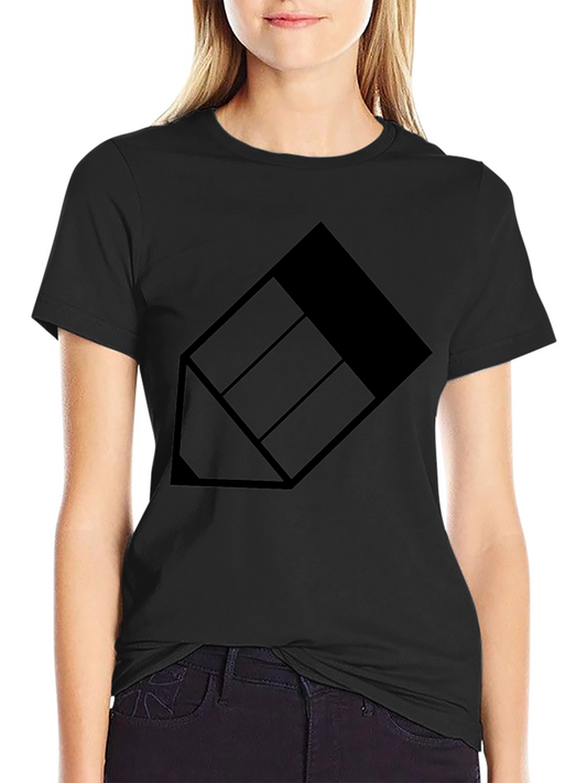 Geometric Black Graphic Tee - Modern Style