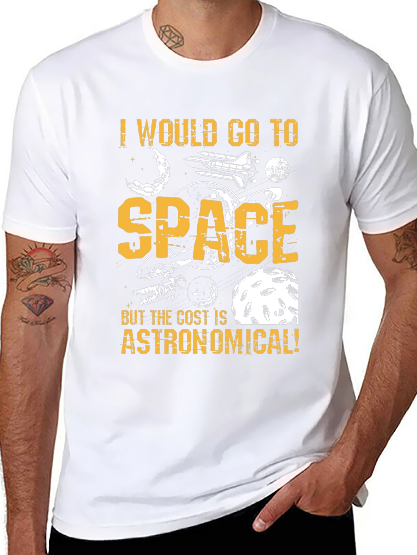 Space Travel Graphic Tee - Funny Astronomy T-Shirt