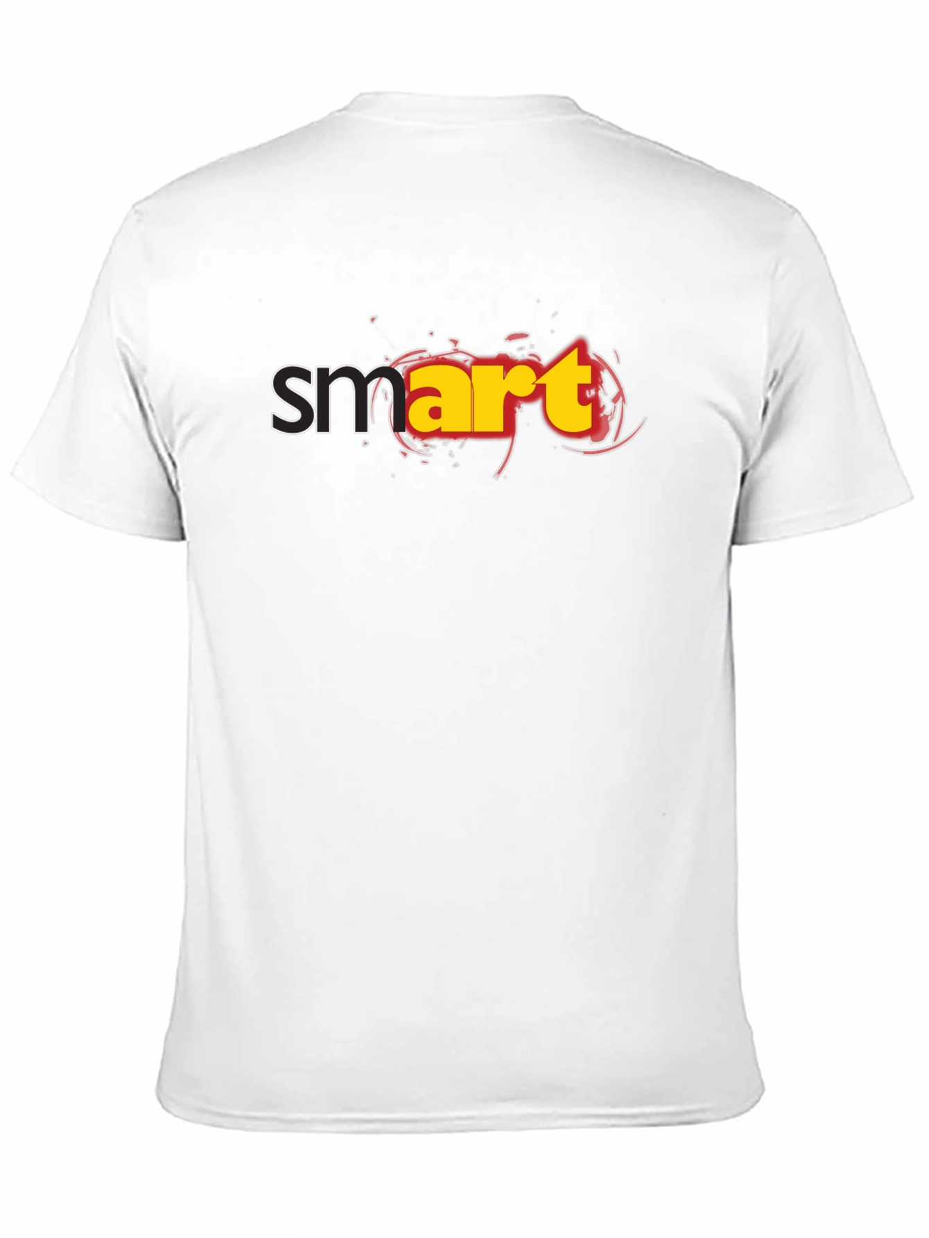 Smart Graphic Black T-Shirt - Mens Casual Tee