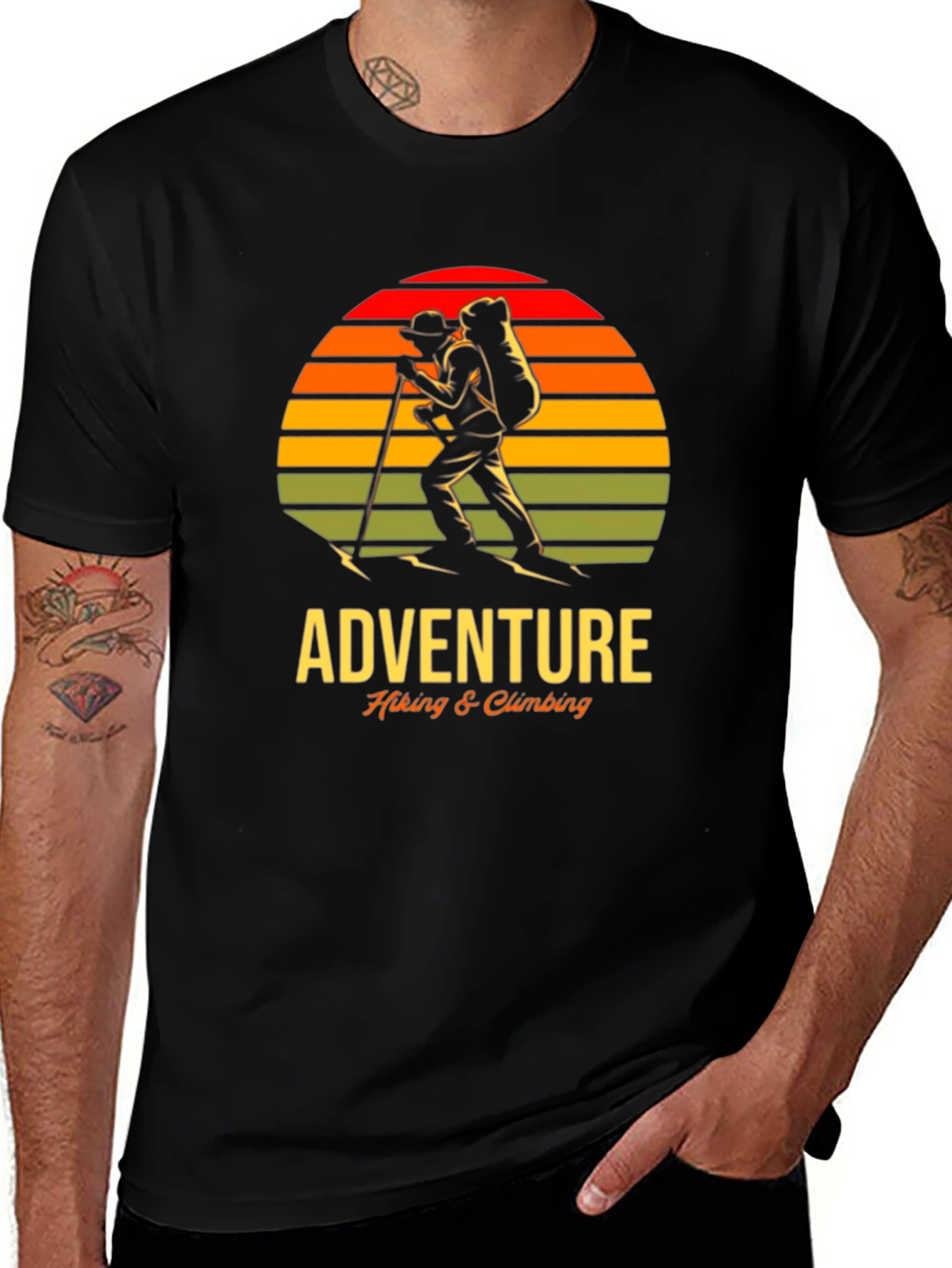 Adventure Hiking & Climbing Graphic T-Shirt