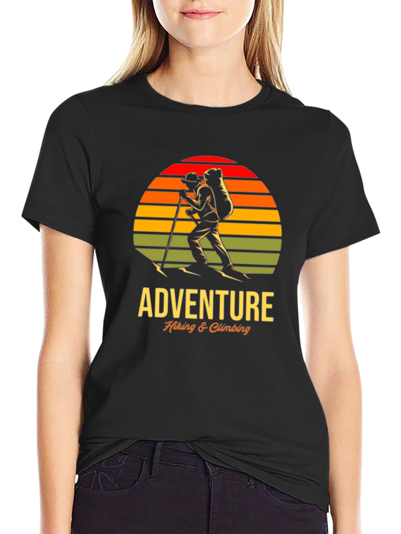 Adventure Hiking & Climbing Graphic T-Shirt