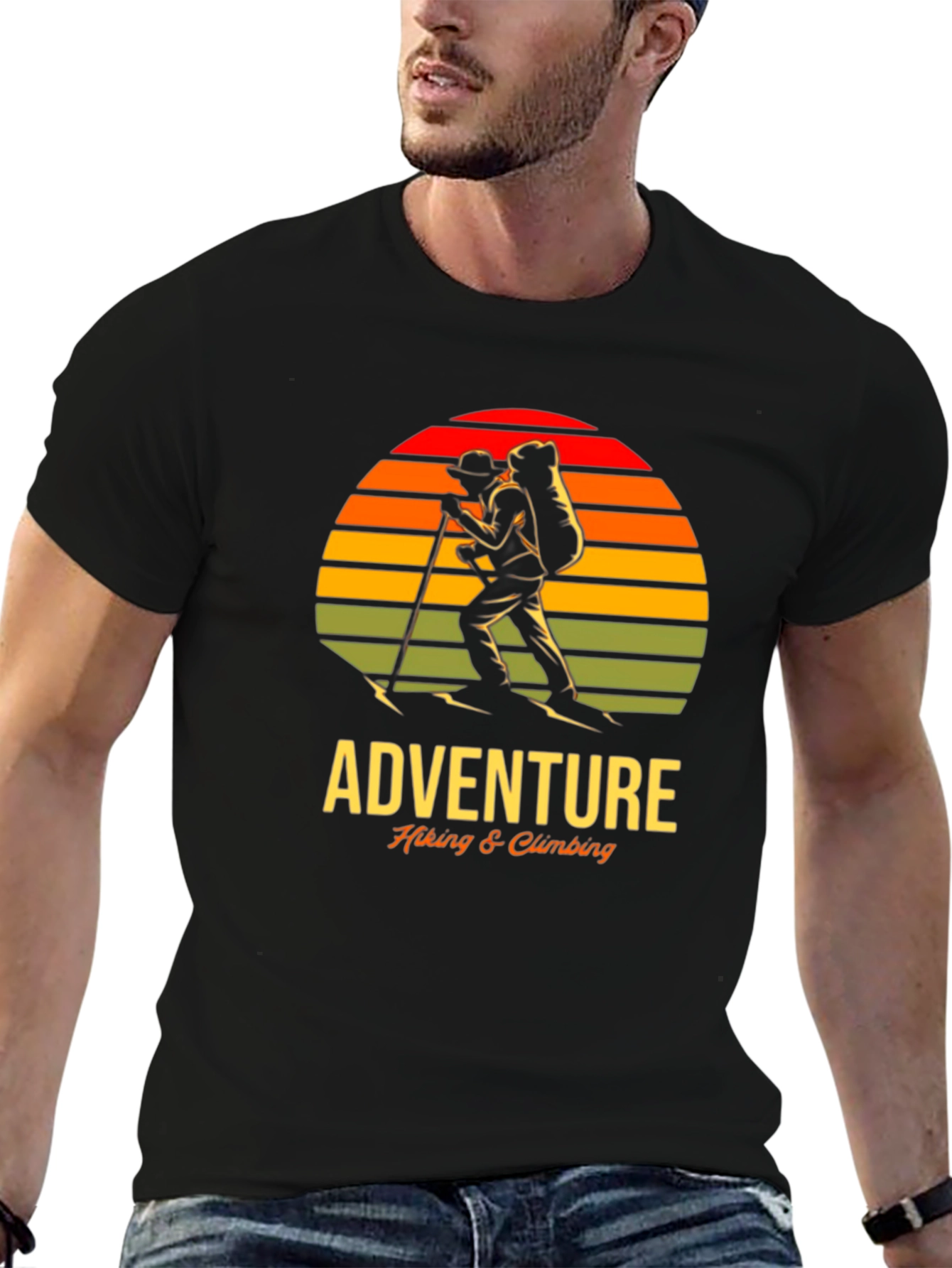 Adventure Hiking & Climbing Graphic T-Shirt