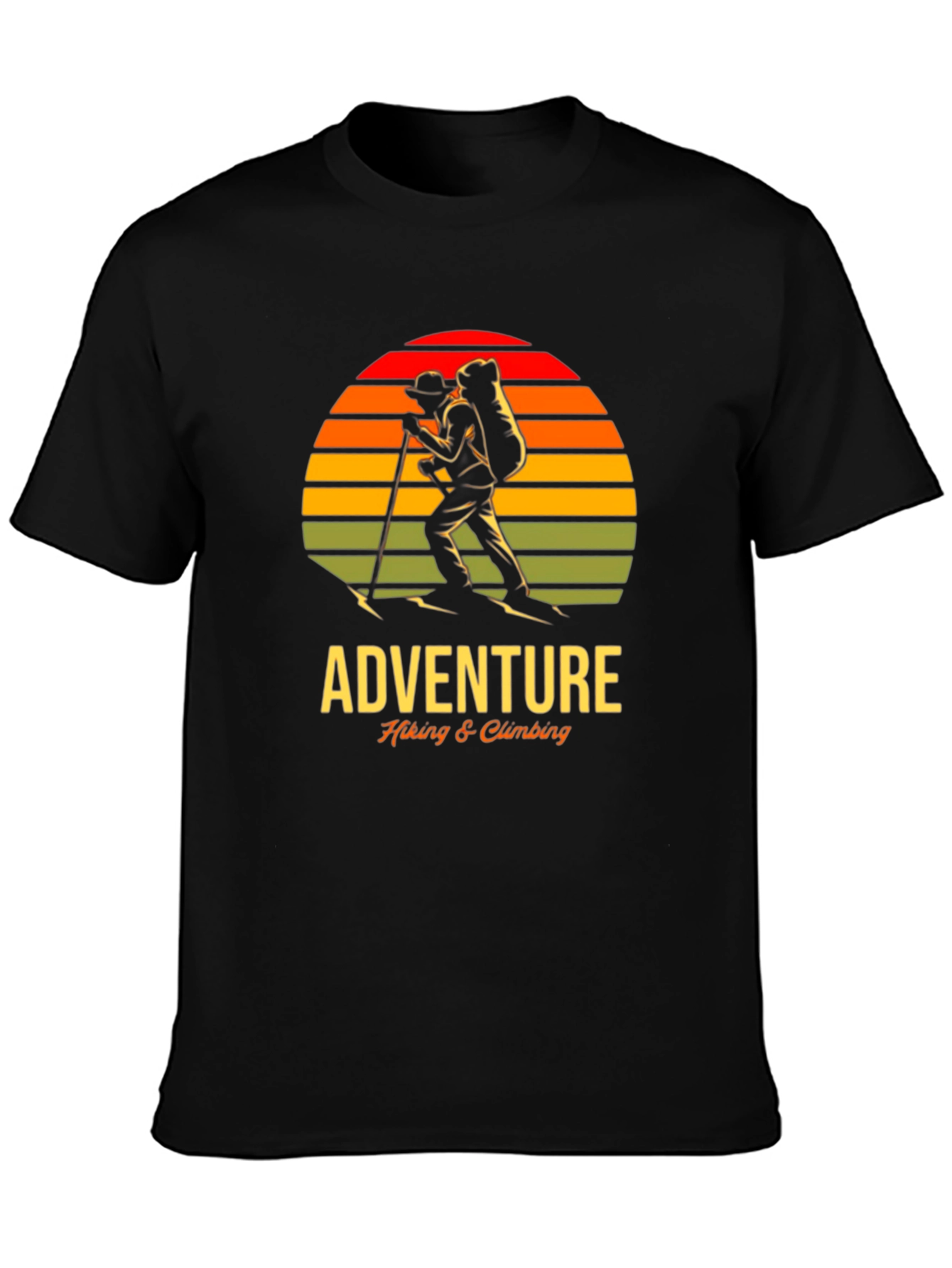 Adventure Hiking & Climbing Graphic T-Shirt