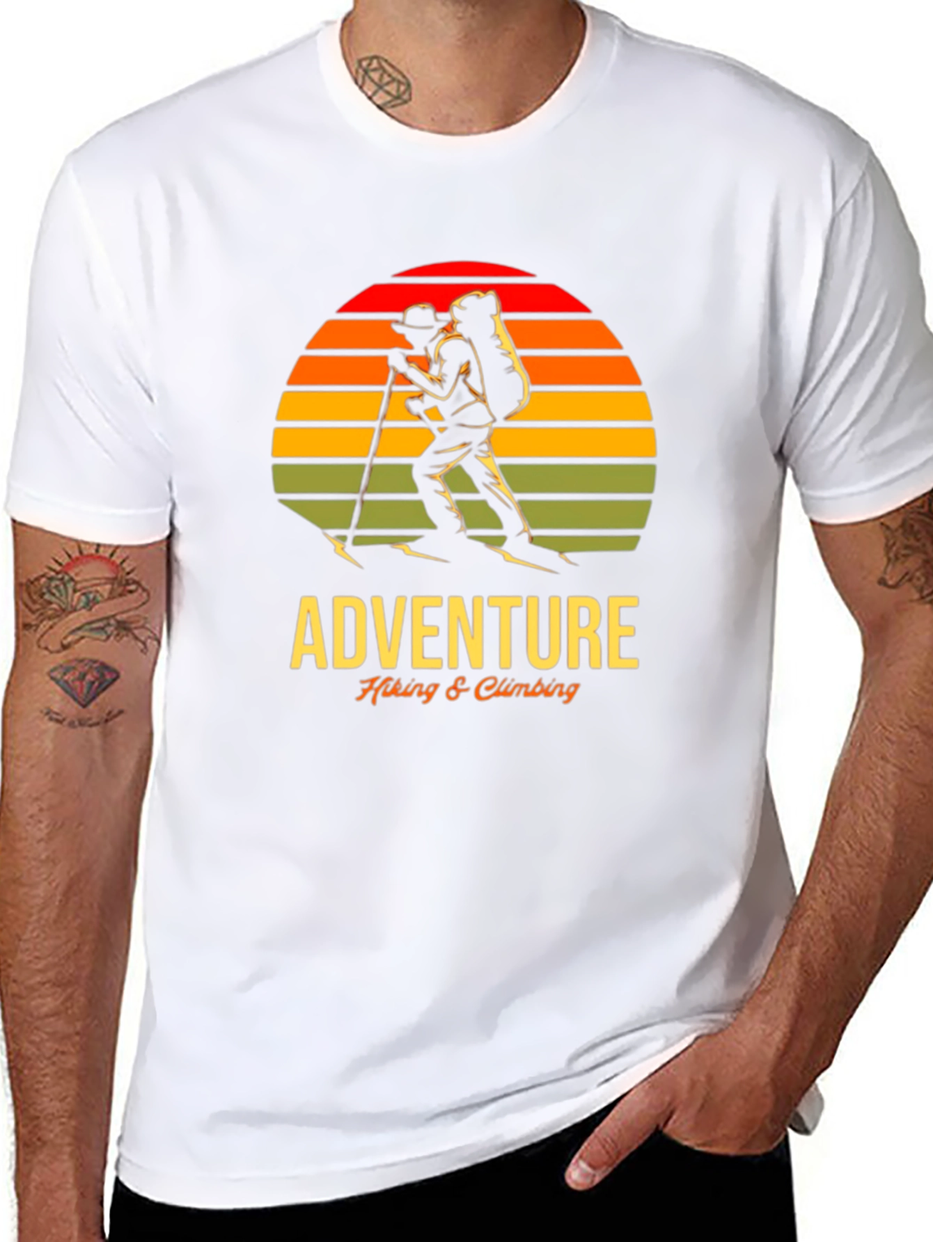 Adventure Hiking & Climbing Graphic T-Shirt