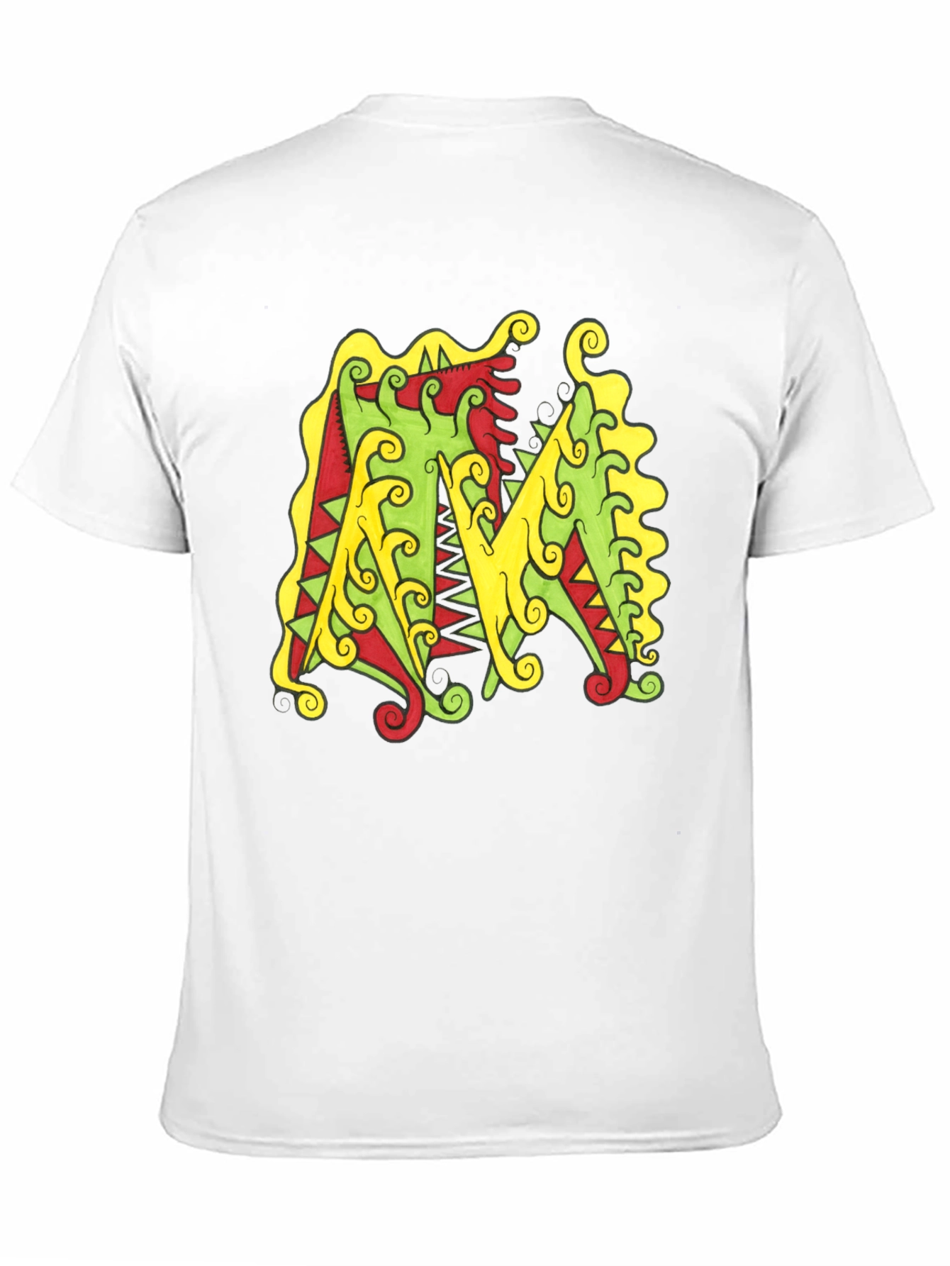 Abstract M Graphic Black Tee