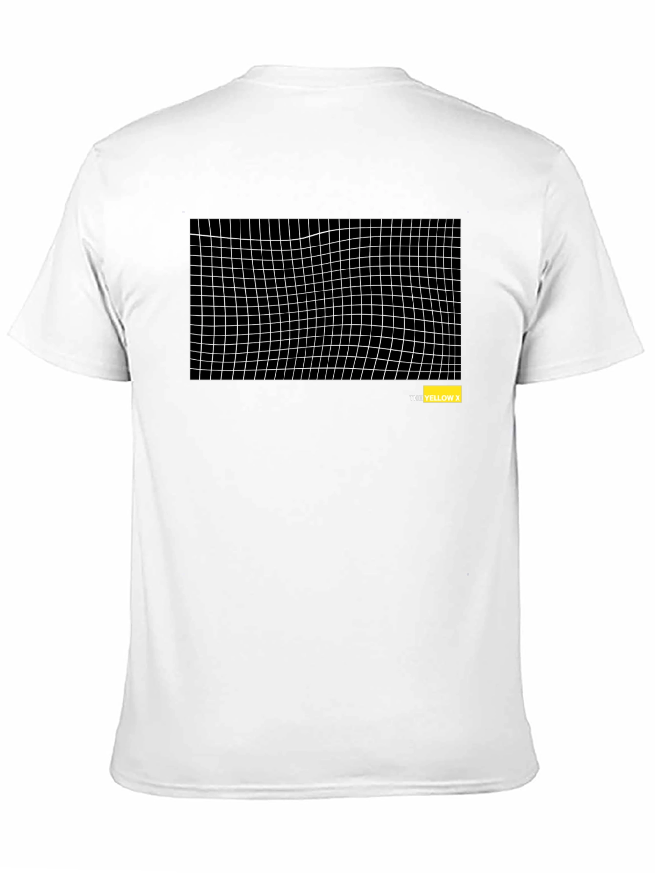 Abstract Grid Black T-Shirt