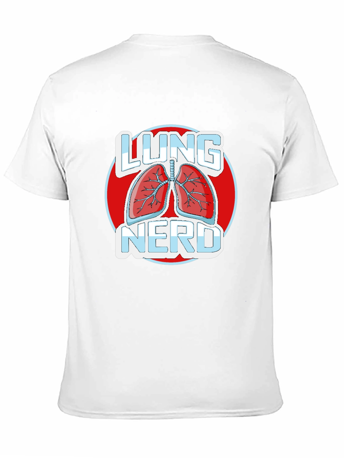 Lung Nerd T-Shirt - Black Medical Humor Apparel