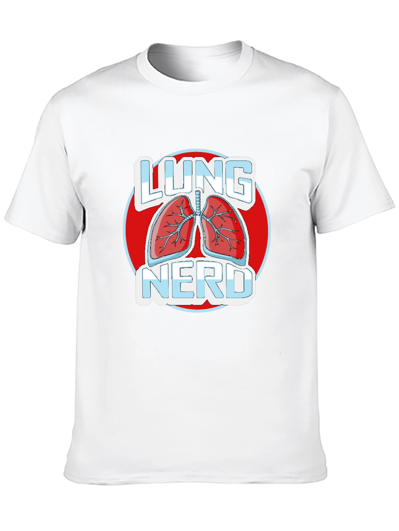 Lung Nerd T-Shirt - Black Medical Humor Apparel