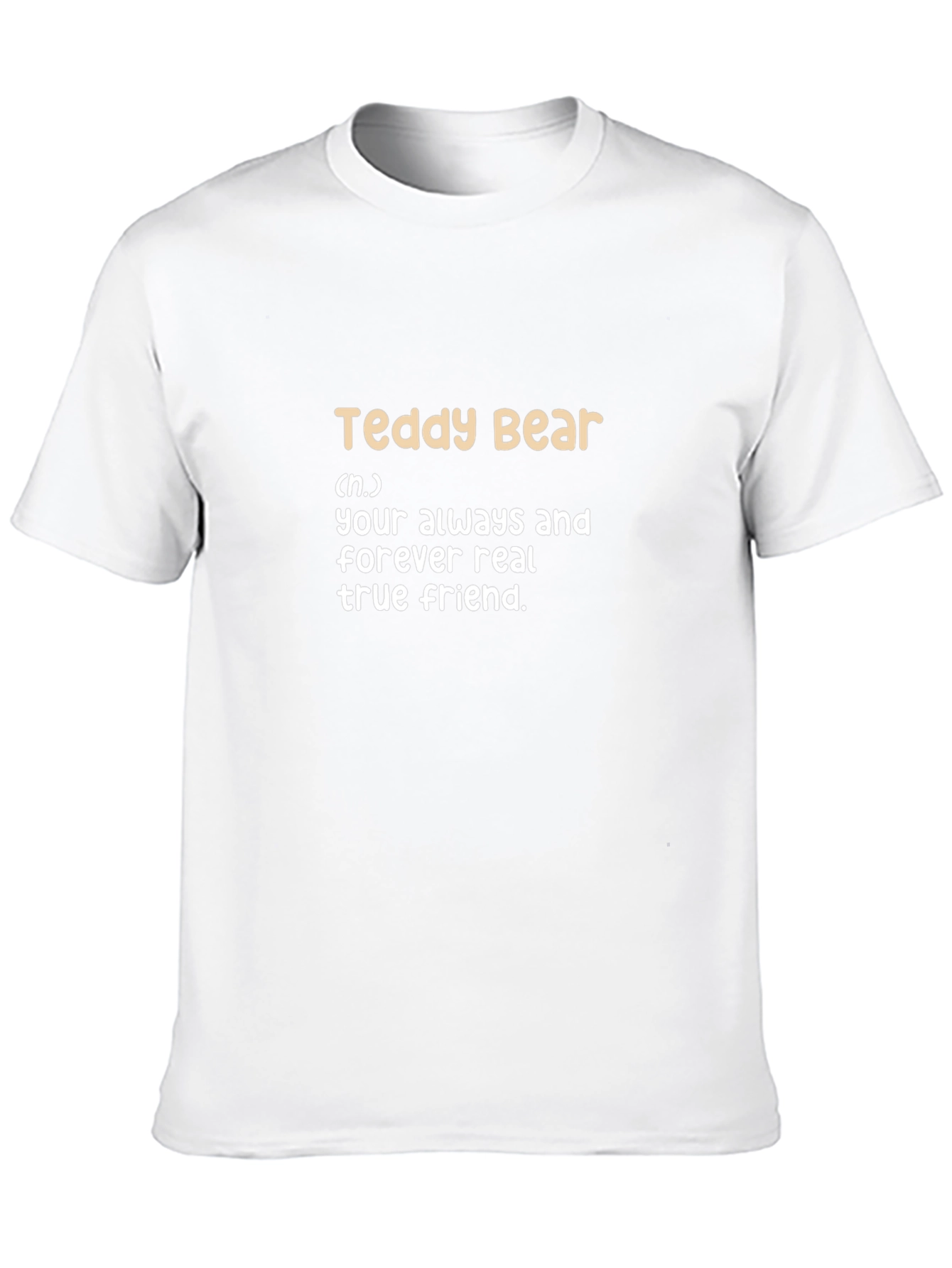 Teddy Bear Definition Black T-Shirt