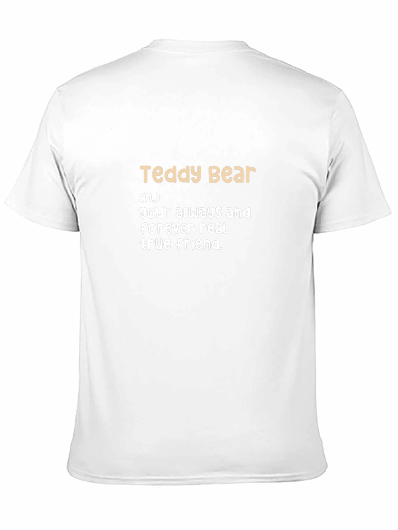 Teddy Bear Definition Black T-Shirt