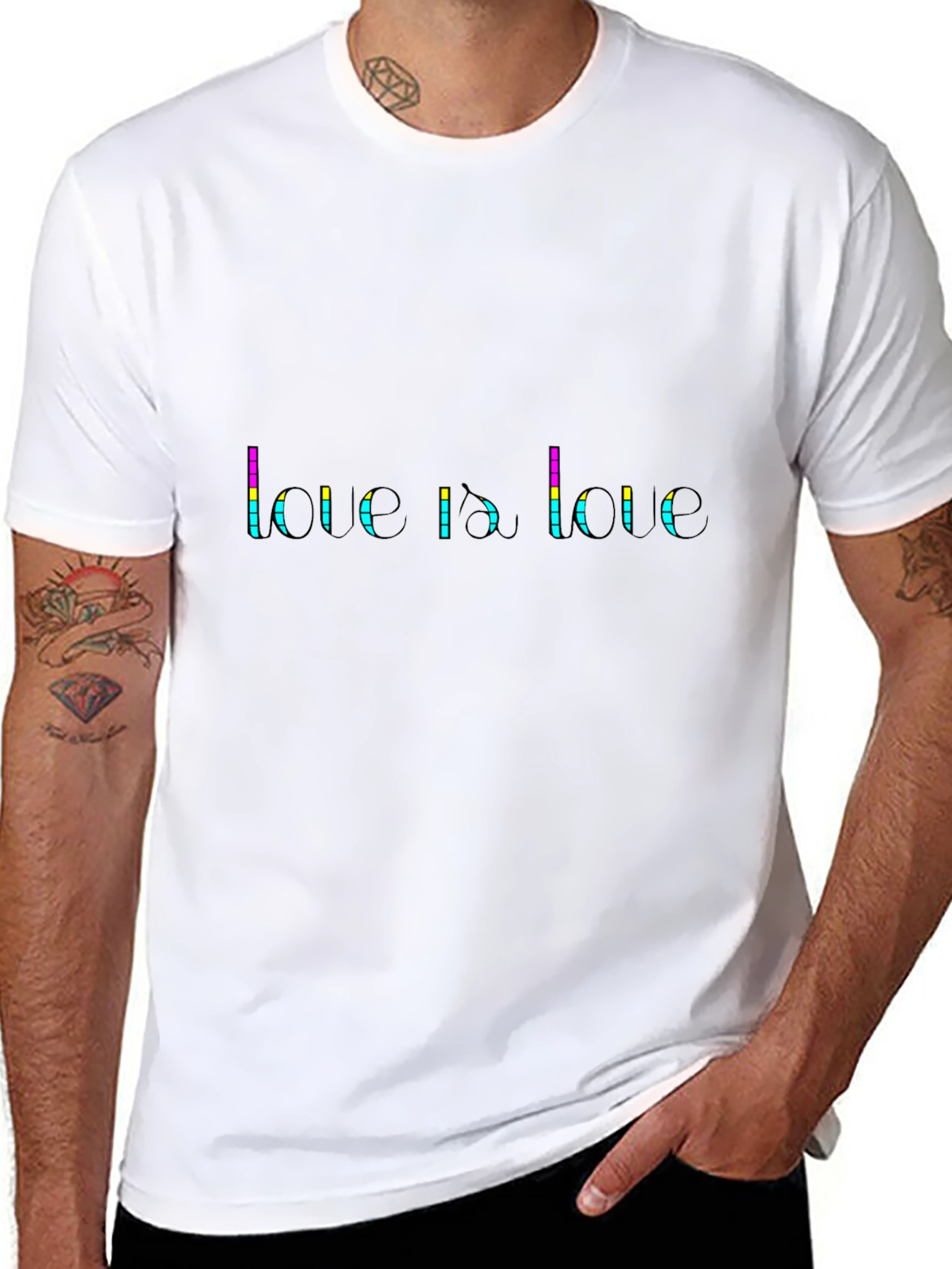 Love Is Love Graphic Tee - Black Pride T-Shirt