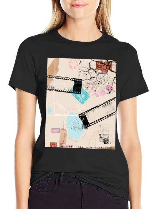 Abstract Film T-Shirt: Unique Graphic Tee for Men