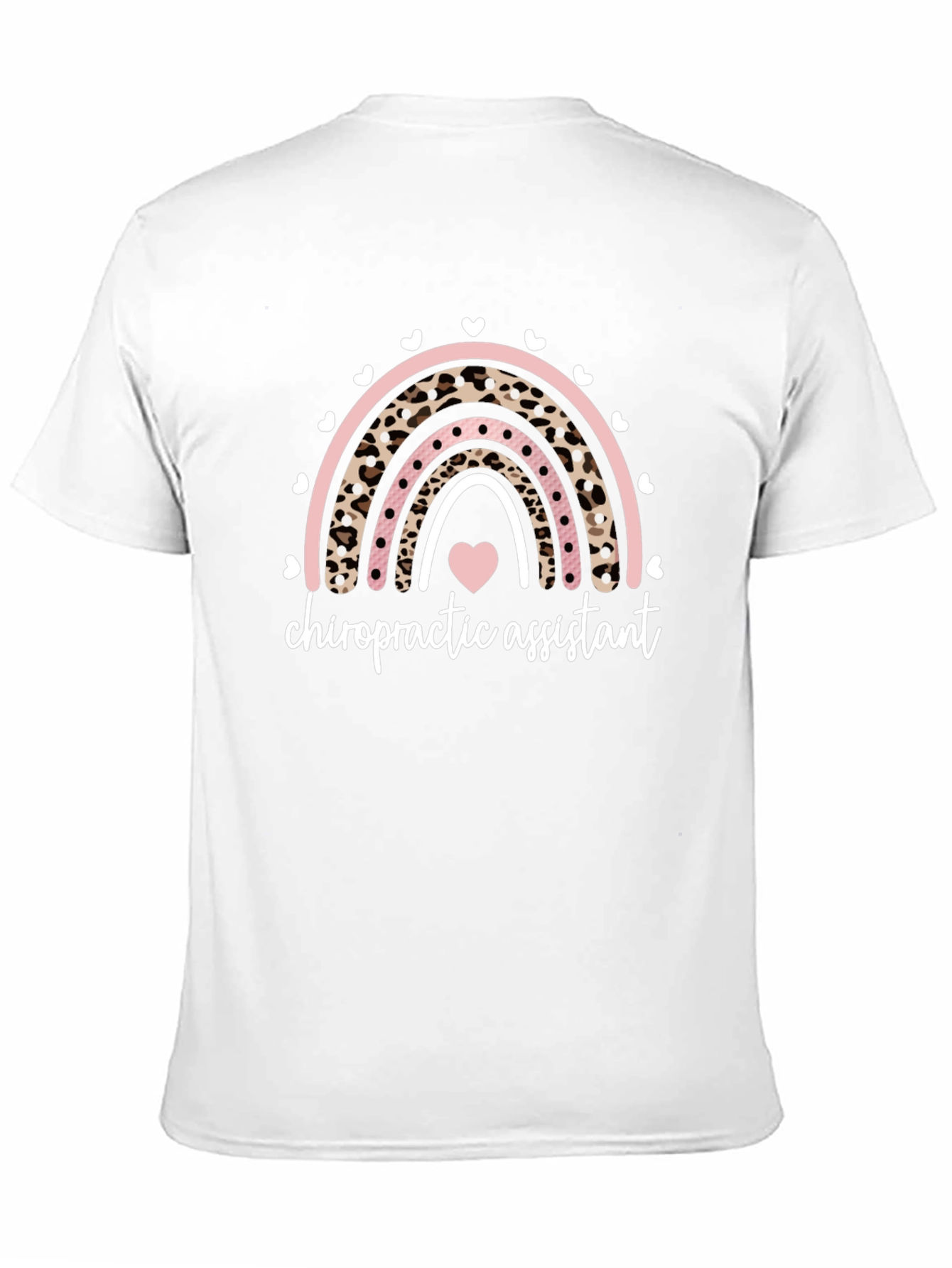 Chiropractic Assistant Rainbow Heart T-Shirt