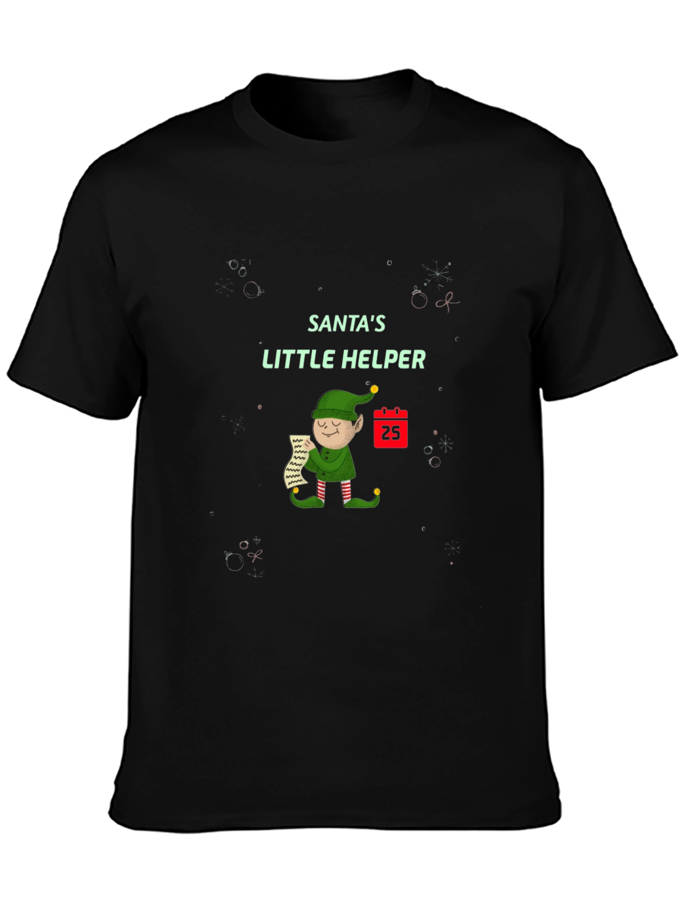 Santas Little Helper Christmas T-Shirt