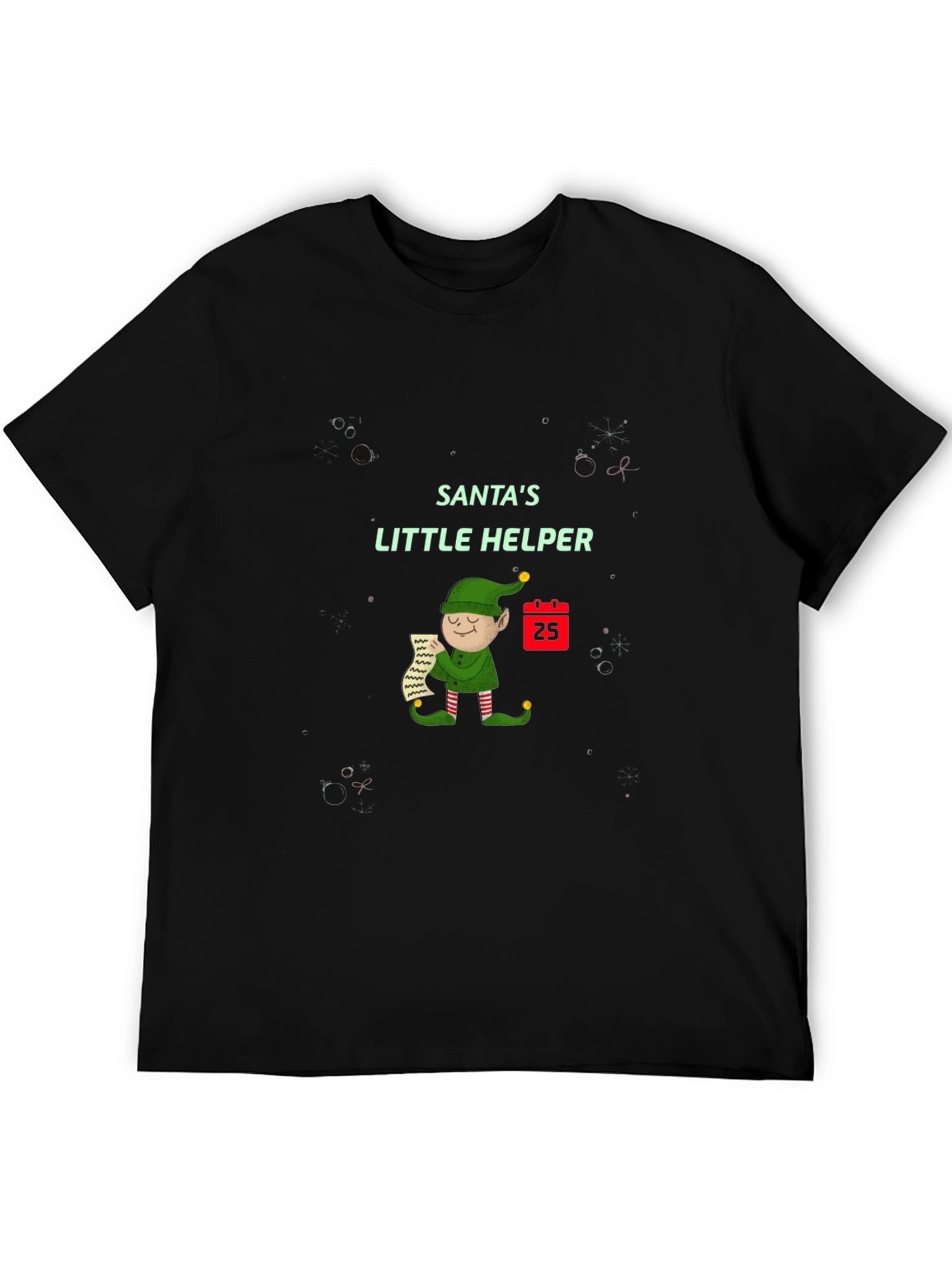 Santas Little Helper Christmas T-Shirt