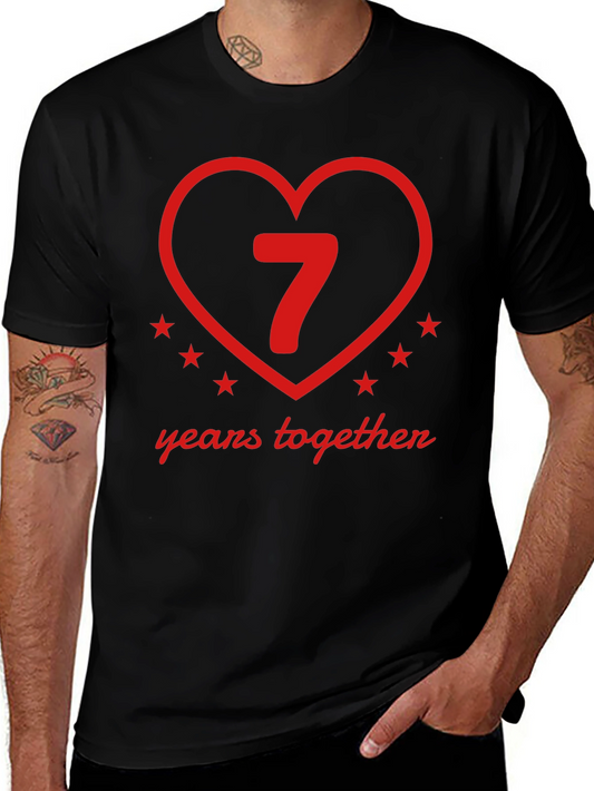 7 Years Together Anniversary Tee