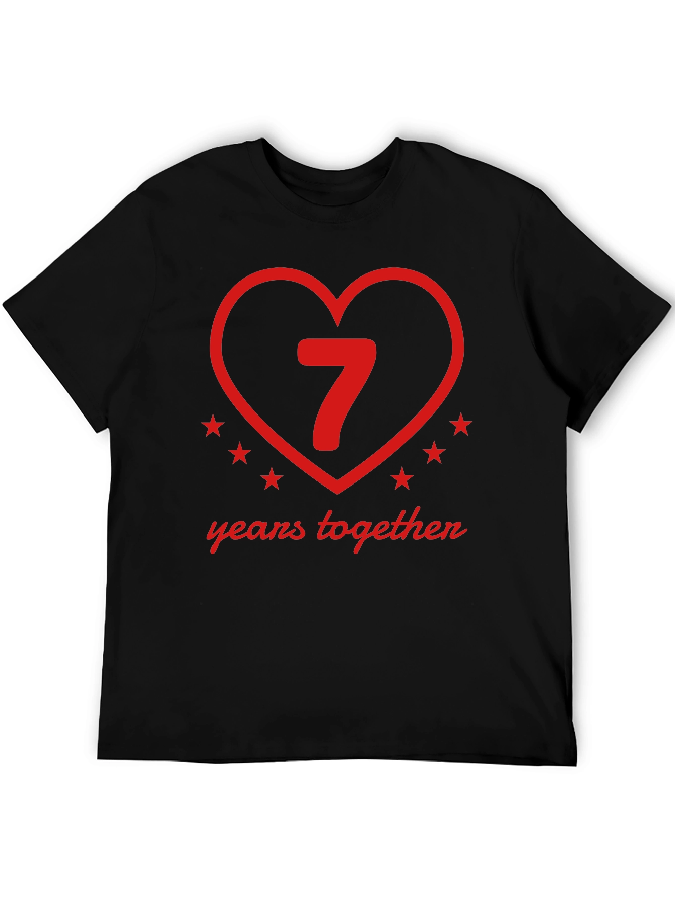 7 Years Together Anniversary Tee