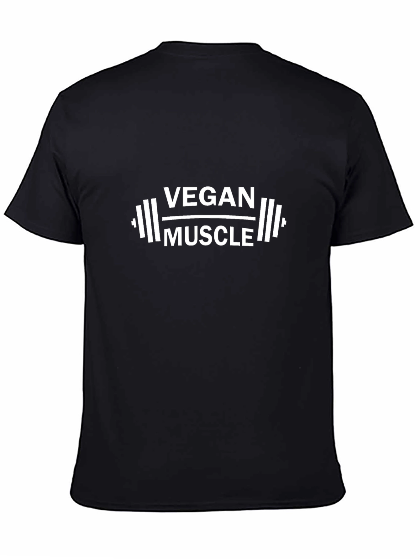 Vegan Muscle Black Graphic T-Shirt