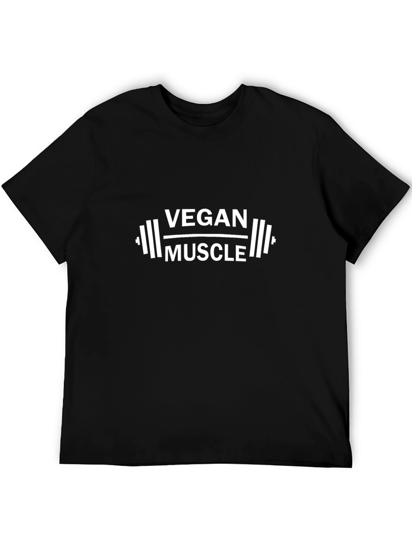Vegan Muscle Black Graphic T-Shirt