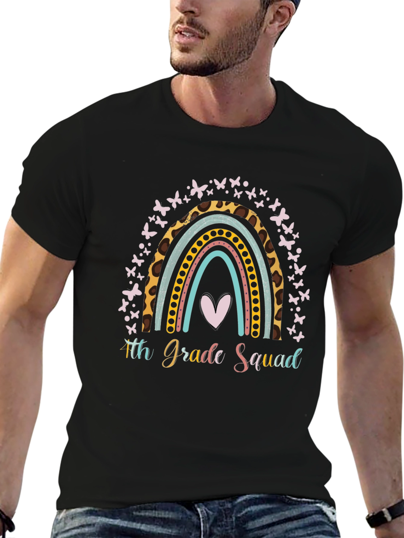 4th Grade Squad Rainbow T-Shirt