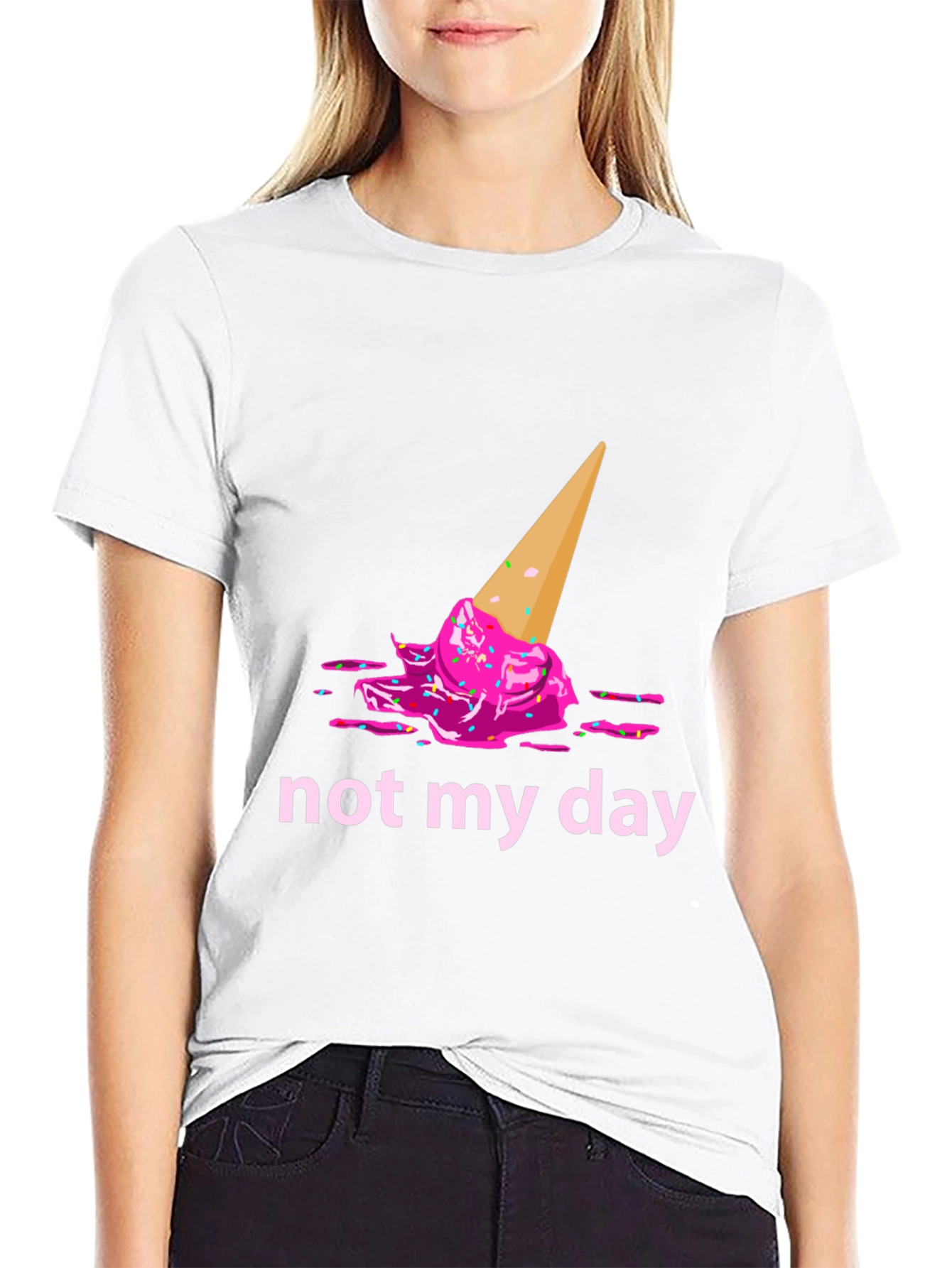 Funny Not My Day Ice Cream Graphic Tee