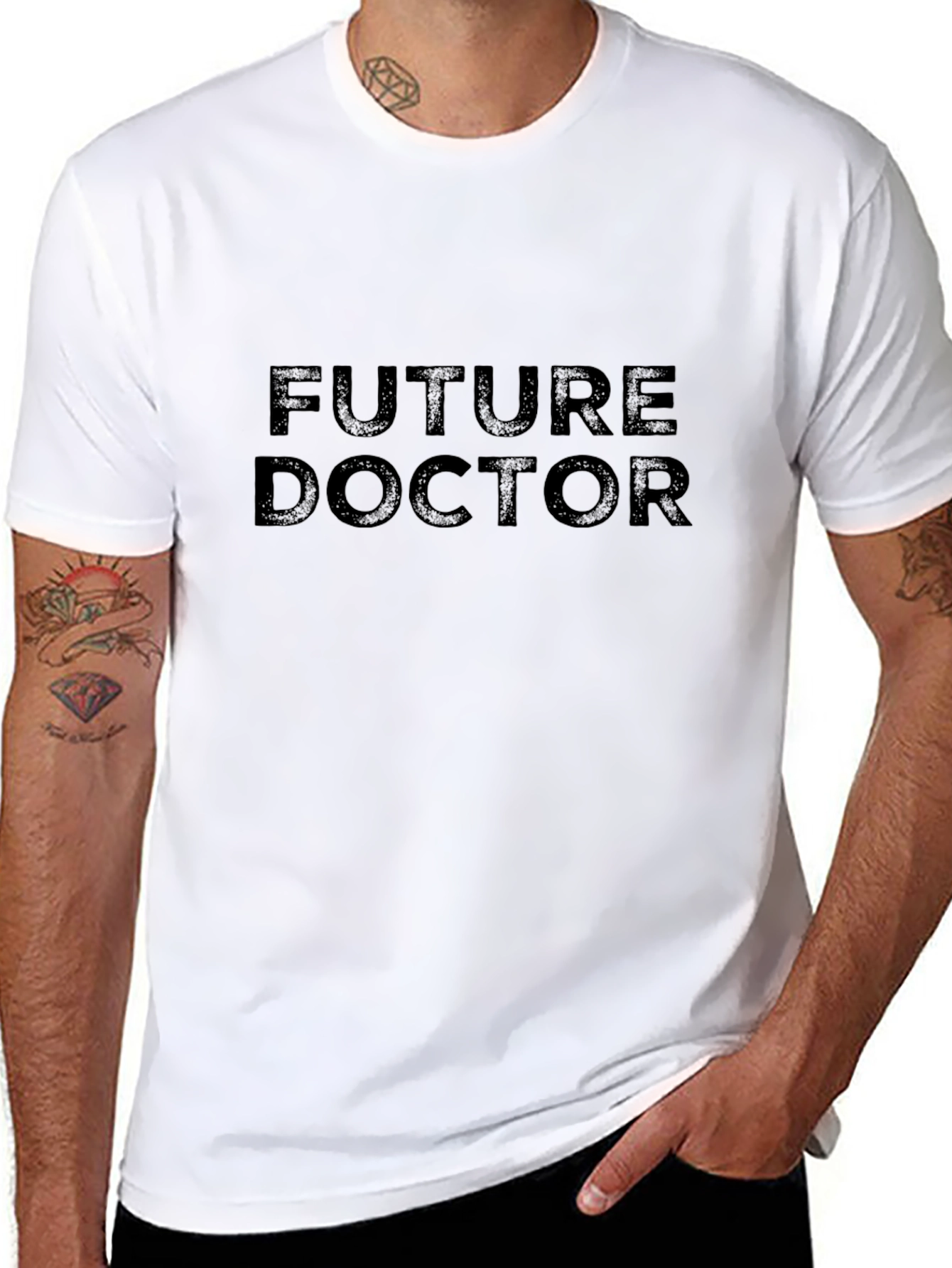 Future Doctor Black T-Shirt