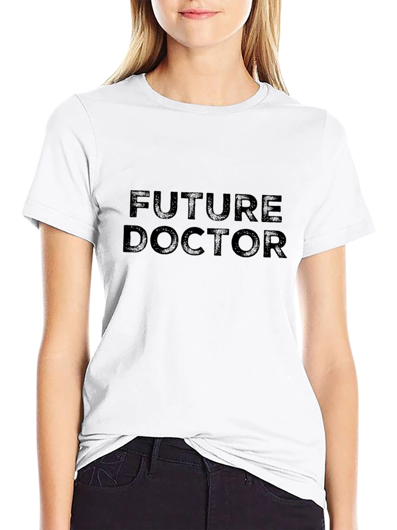 Future Doctor Black T-Shirt