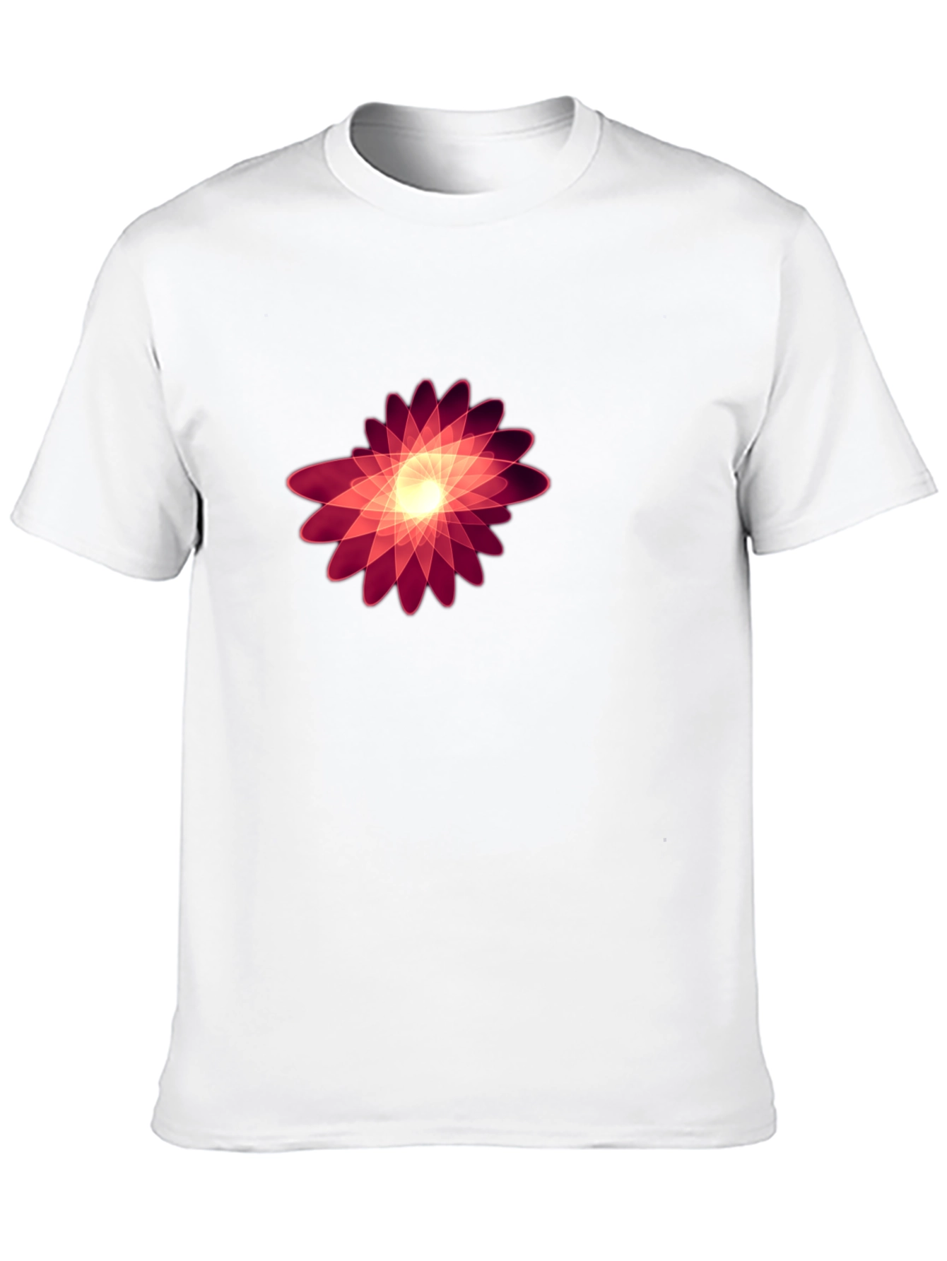 Abstract Floral Graphic Black Tee